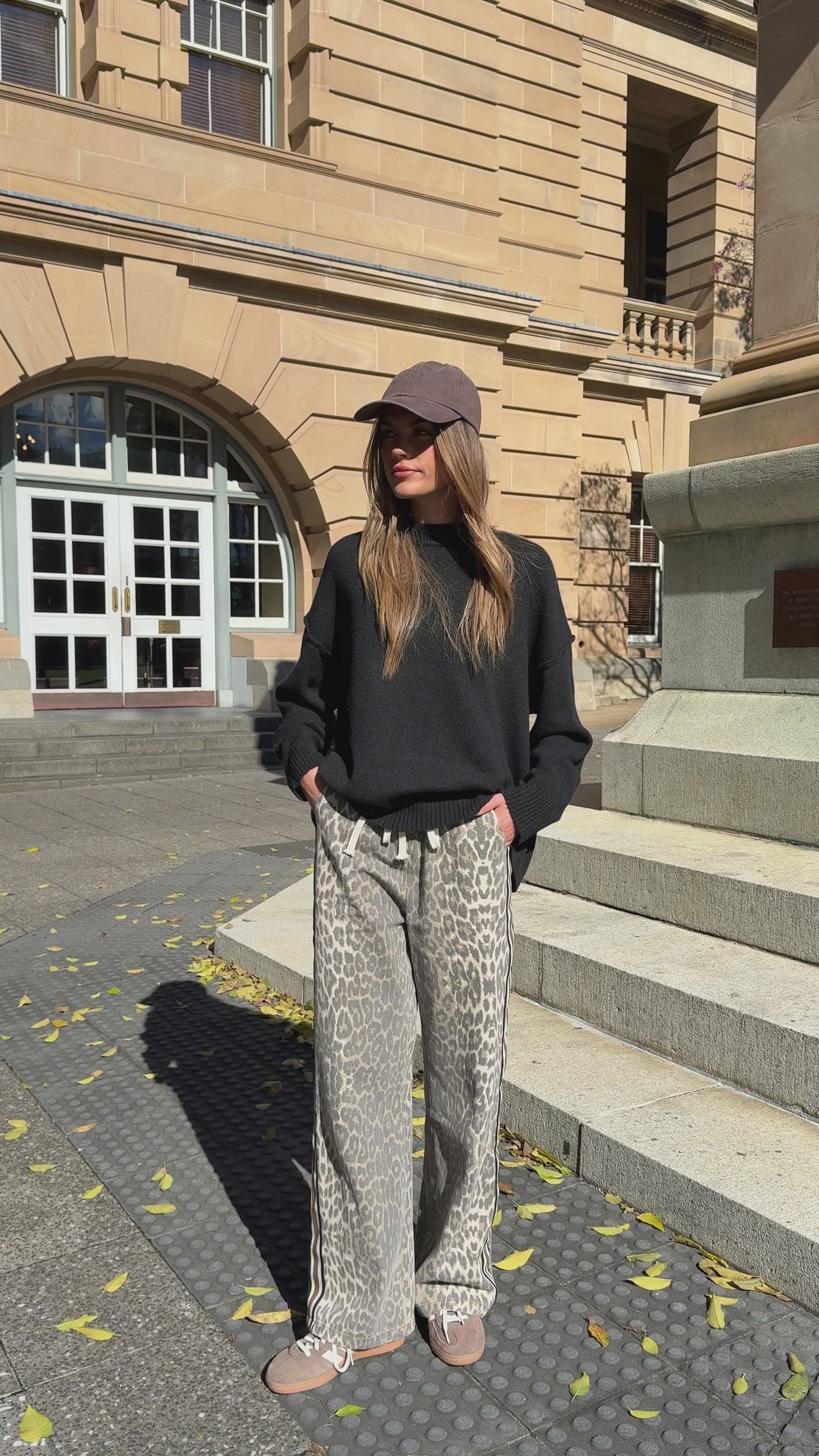 Vox Pants - Leopard Print Racer Stripe - Billy J