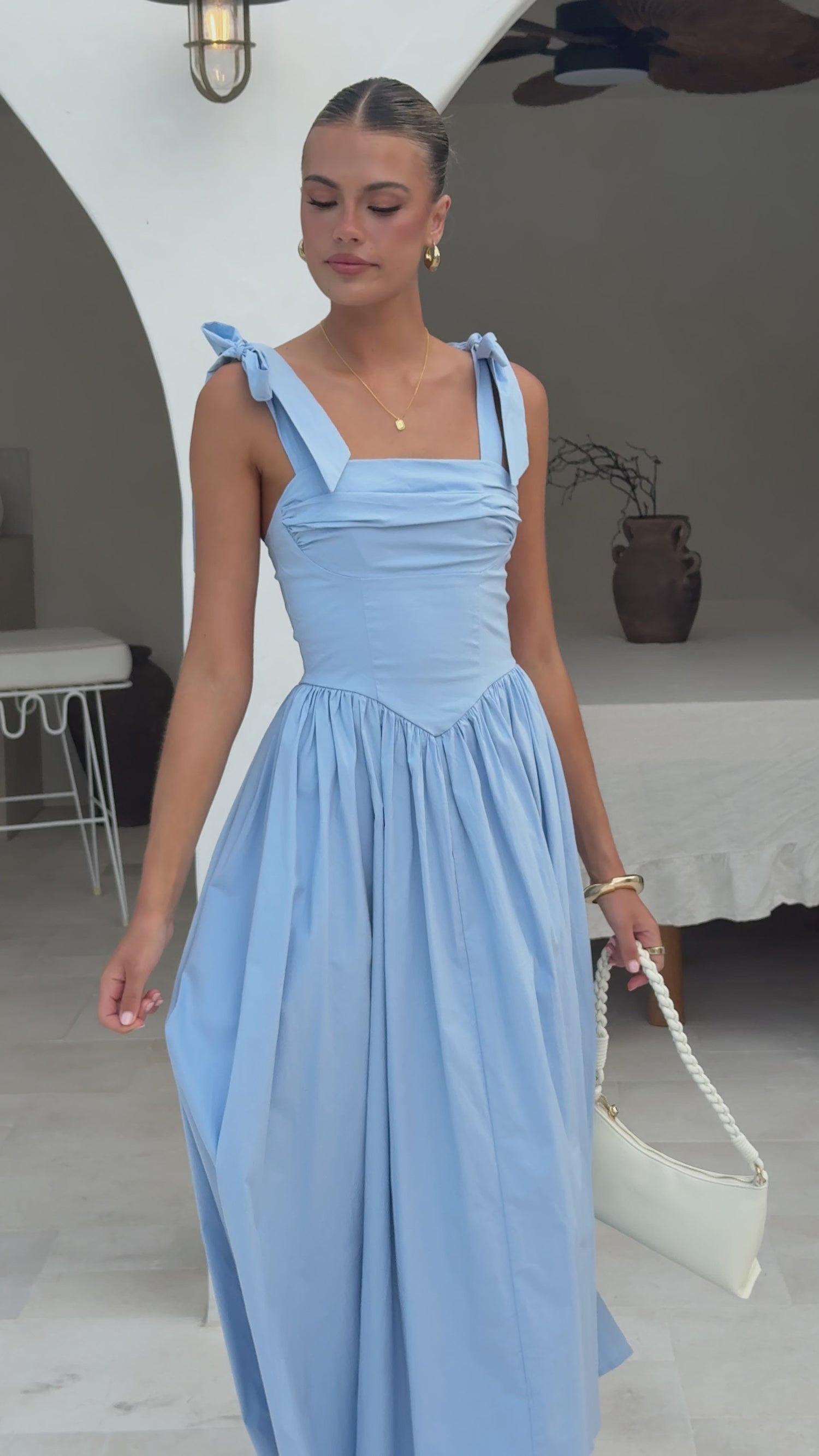 Haisley Maxi Dress - Blue - Billy J