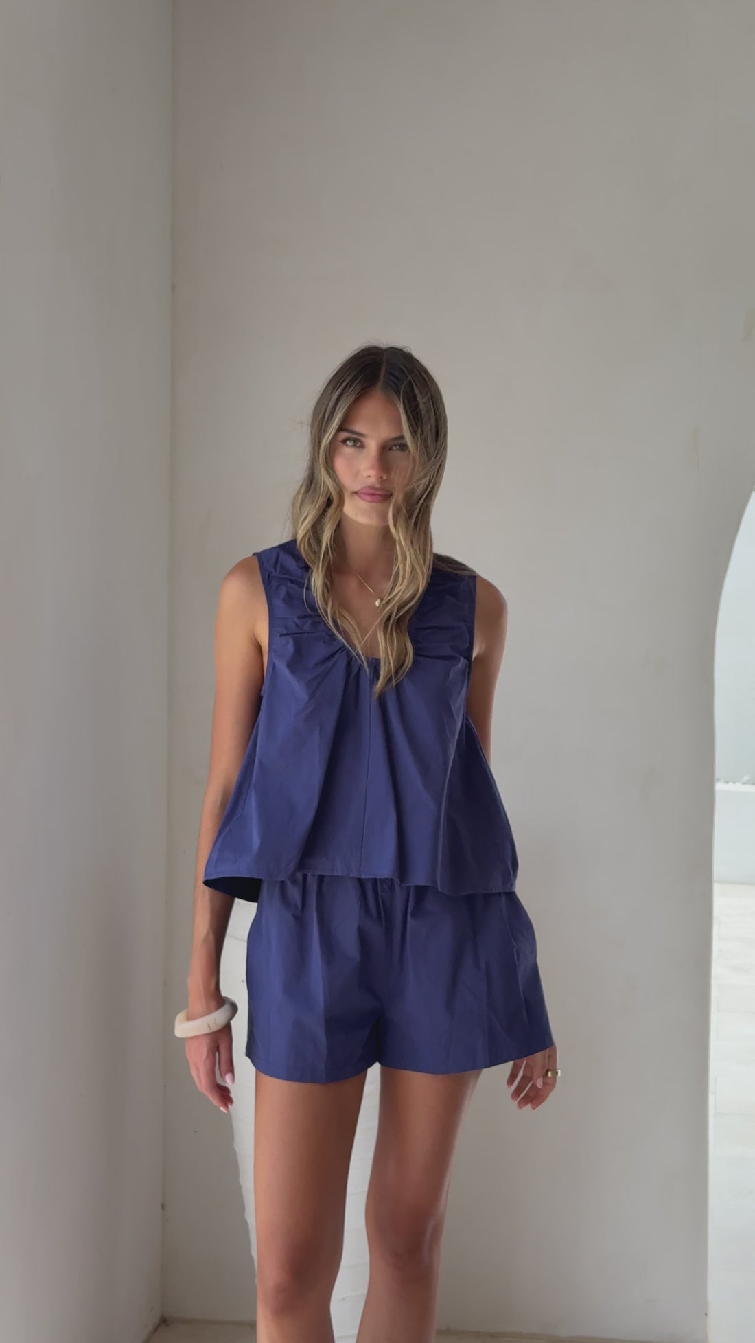 Vika Top - Navy - Billy J