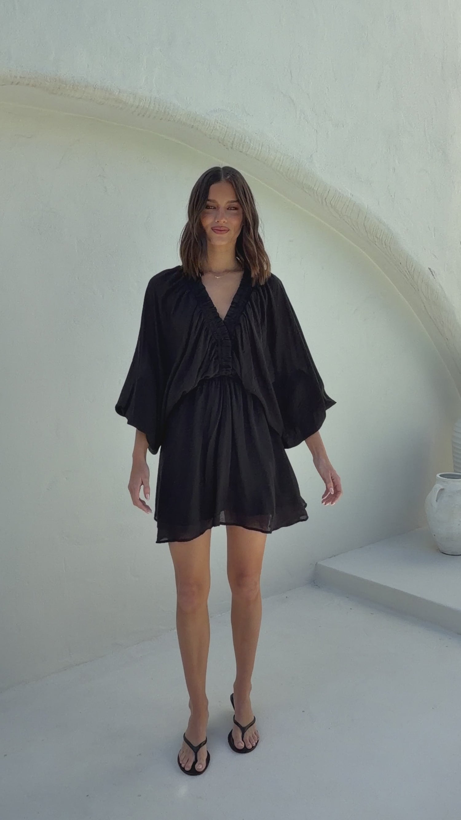 Marzie Mini Dress - Black - Billy J