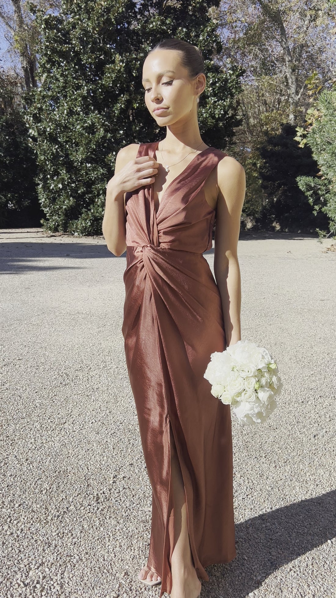 Lucia Maxi Dress - Rust - Billy J