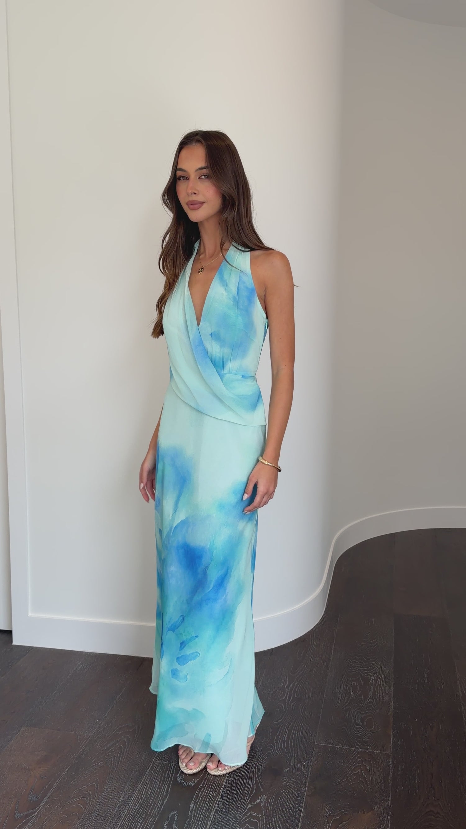 Revi Maxi Dress - Blue - Billy J