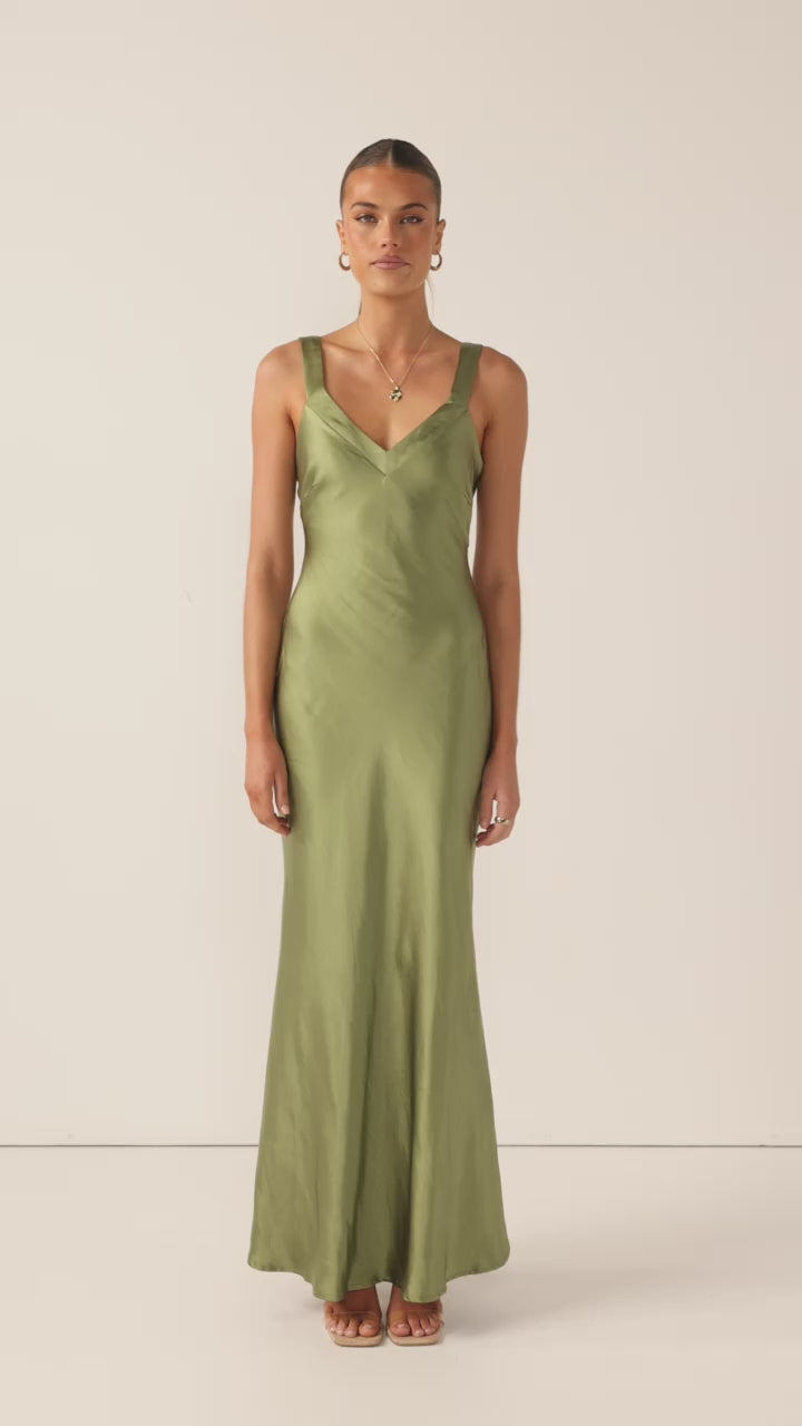 Load video: Andie Maxi Dress - Olive - Billy J
