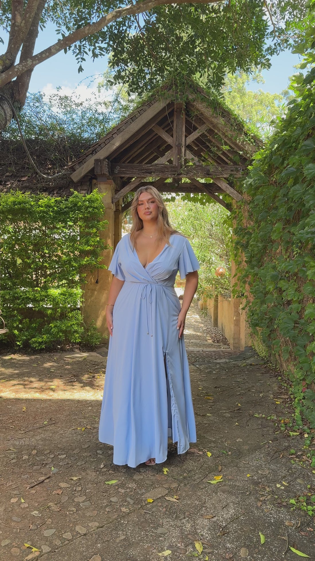Charlize Maxi Dress - Blue - Billy J