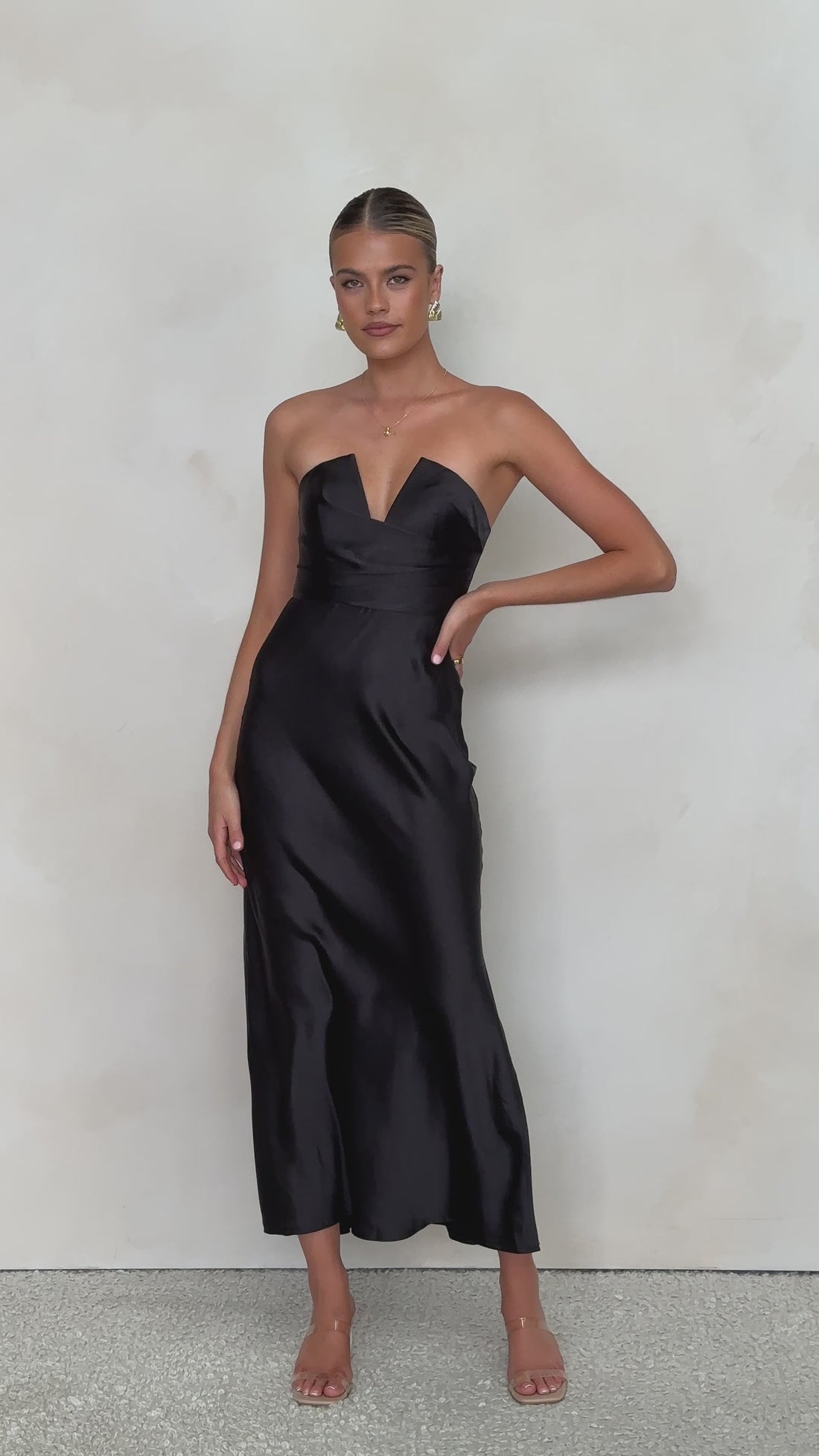 Valerie Maxi Dress - Black - Billy J