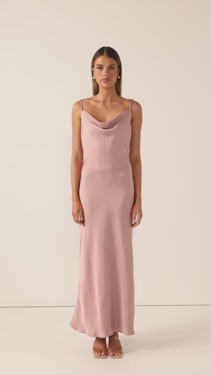 Load video: Willow Maxi Dress - Dusty Pink - Billy J