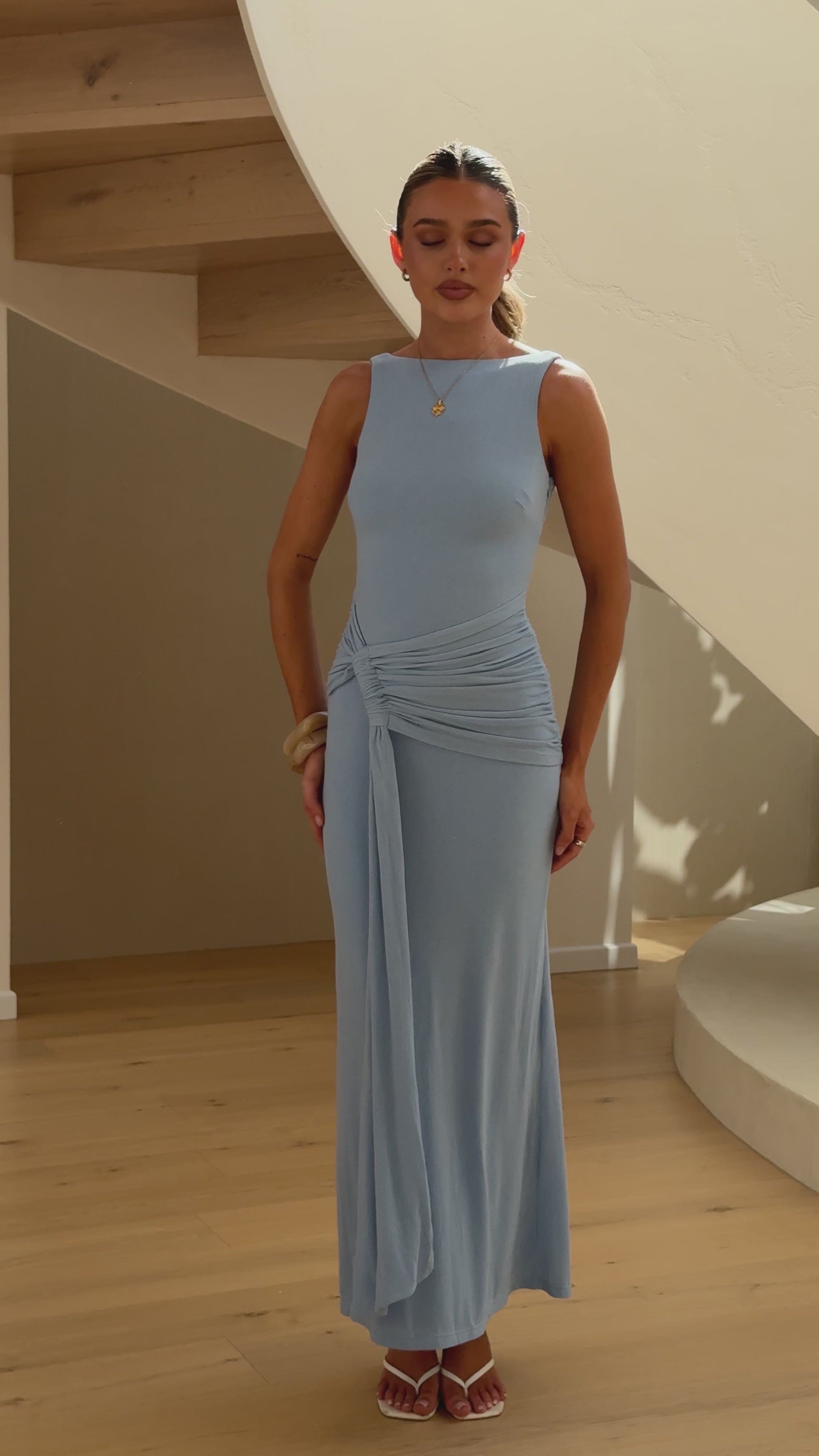 Kalaia Maxi Dress - Blue - Billy J
