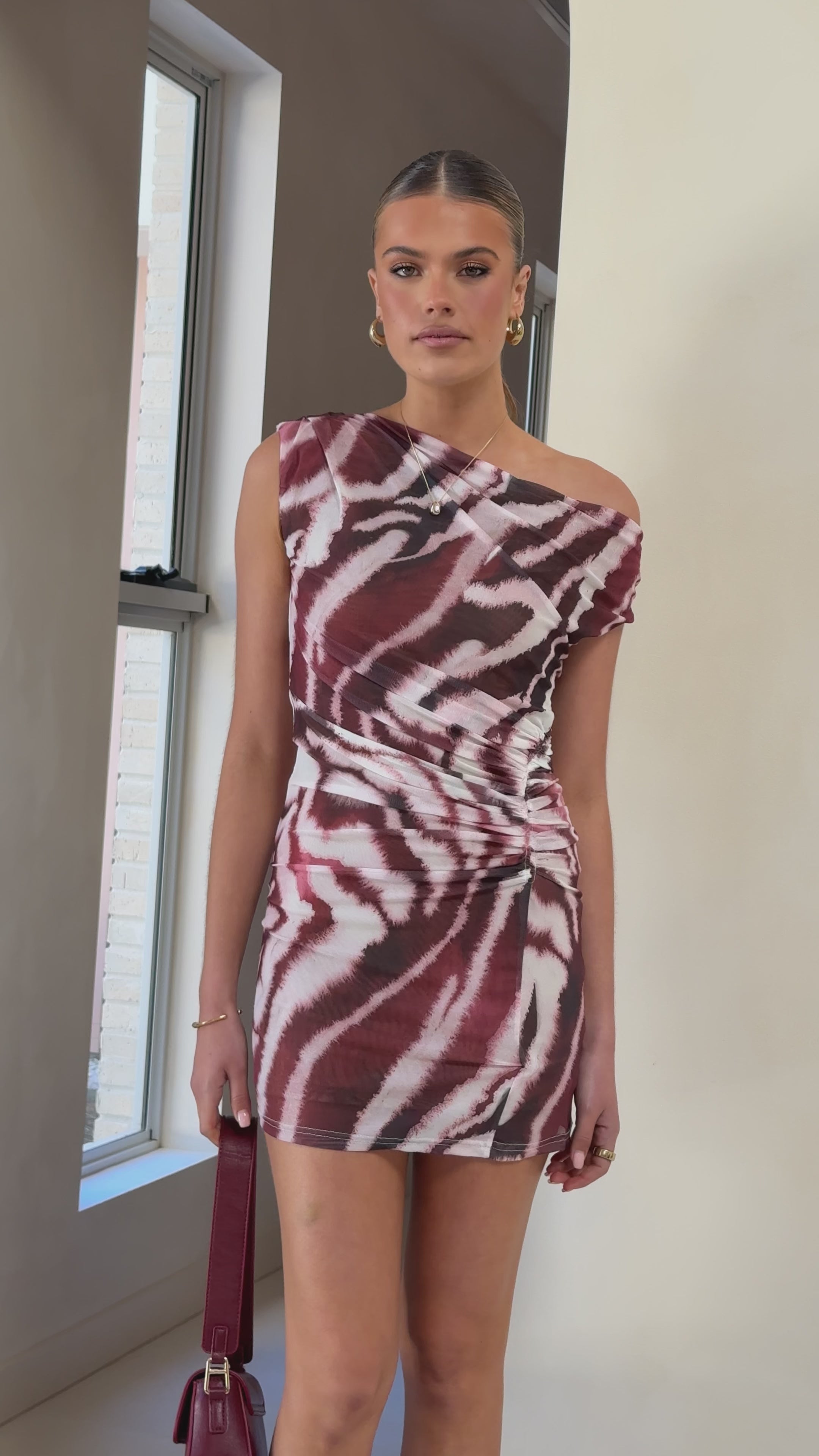 Load video: Angela Mini Dress - Navarra - Billy J