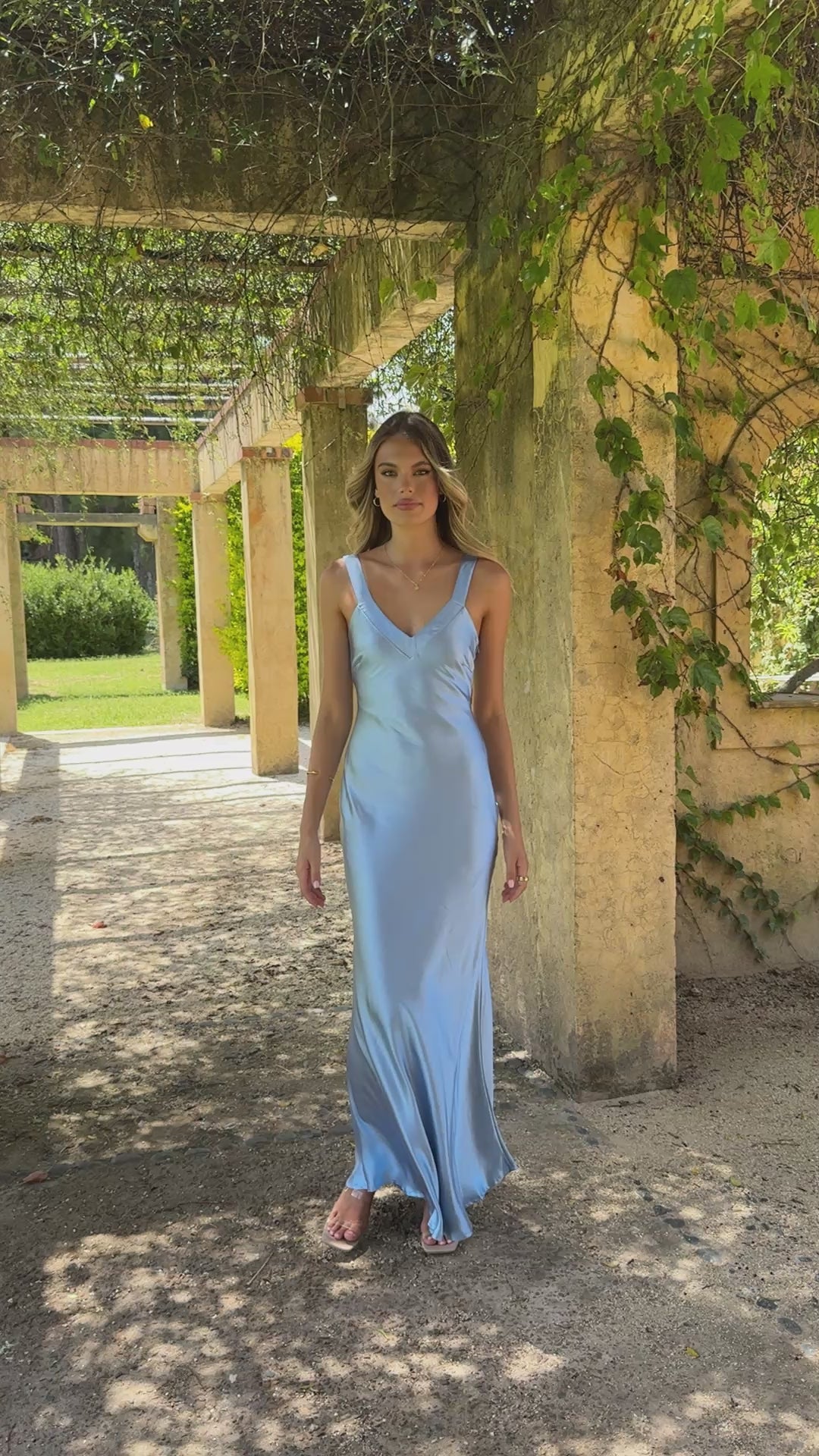 Load video: Andie Maxi Dress - Blue - Billy J
