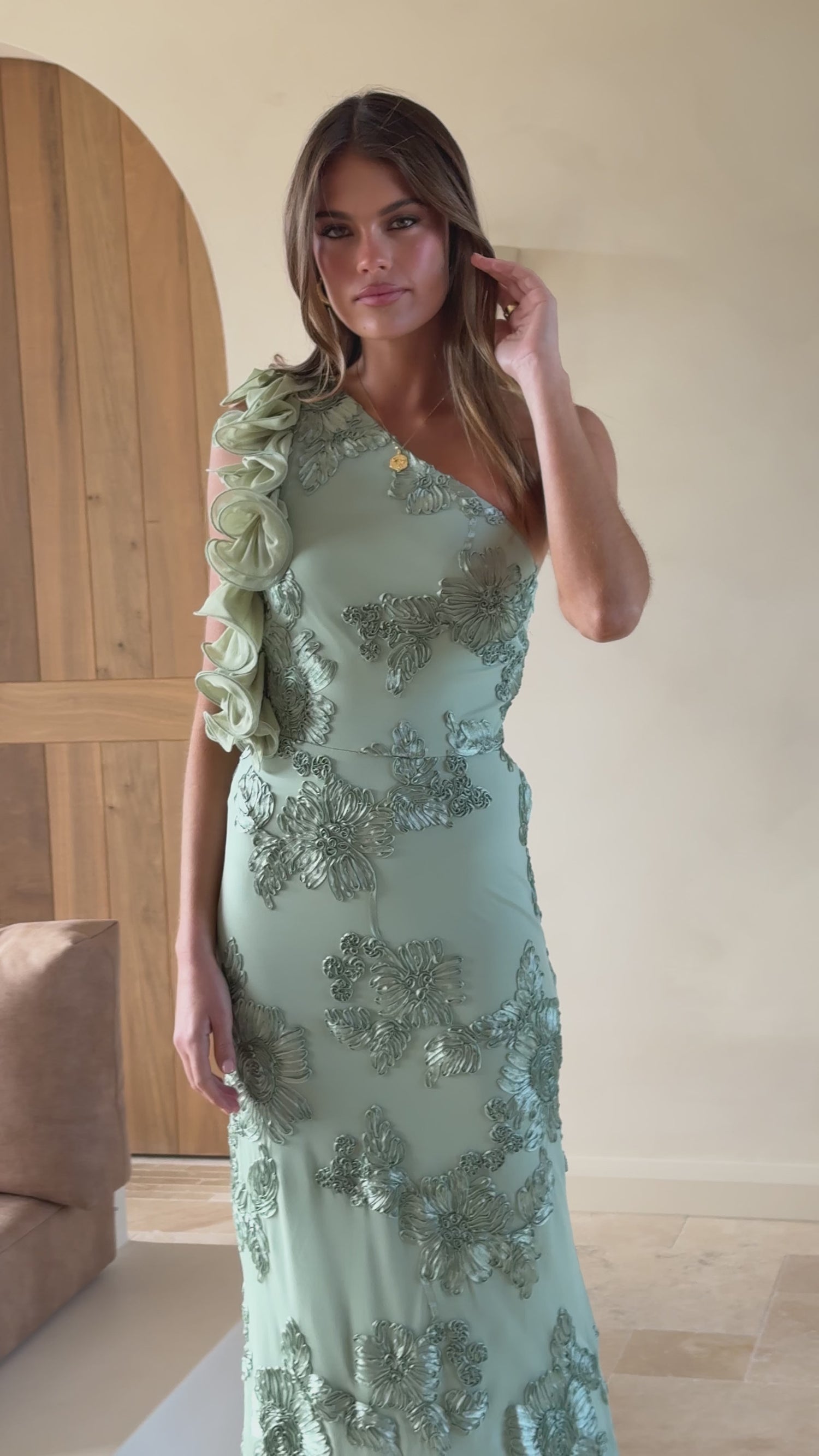 Darlee Maxi Dress - Sage Floral - Billy J