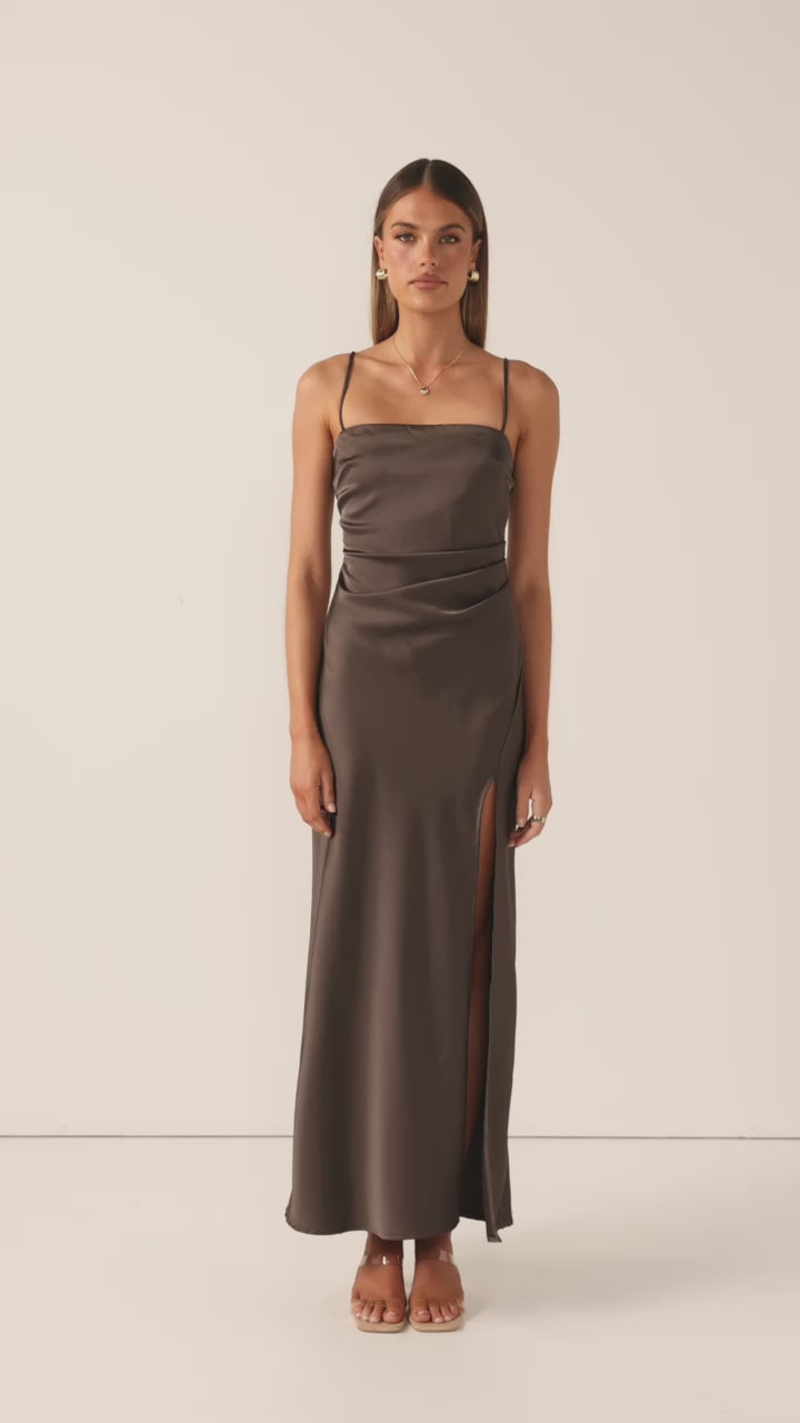 Ilana Maxi Dress - Espresso - Billy J