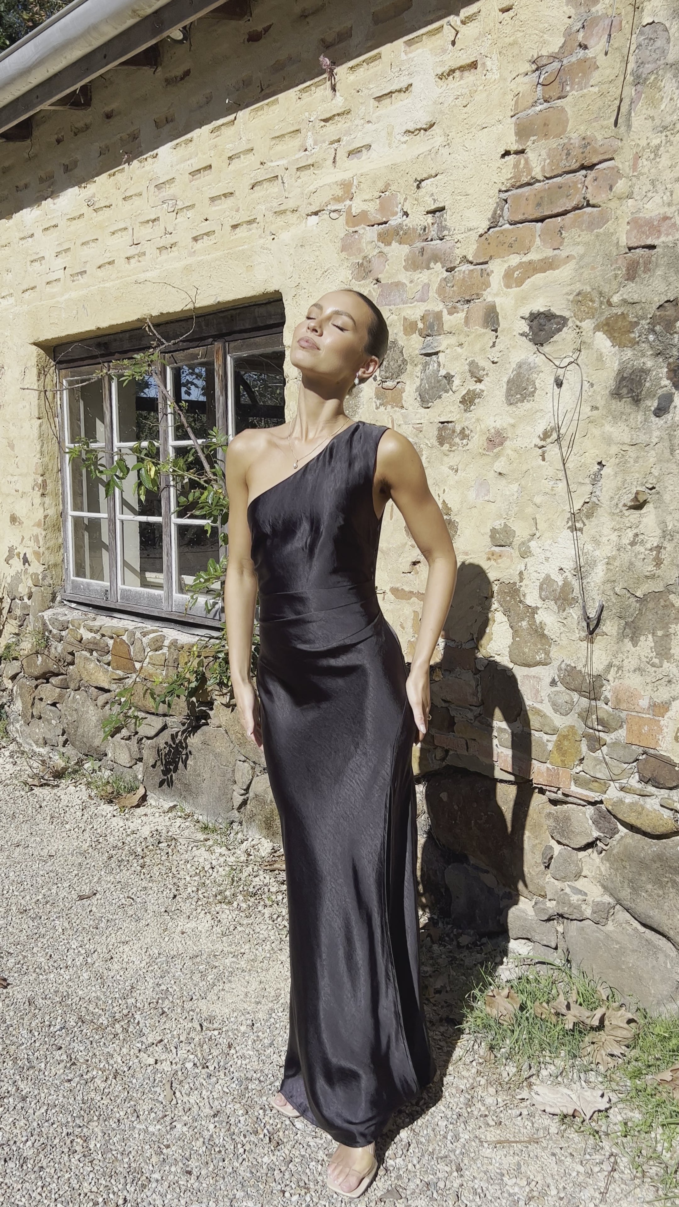 Load video: Victoria Maxi Dress - Black - Billy J