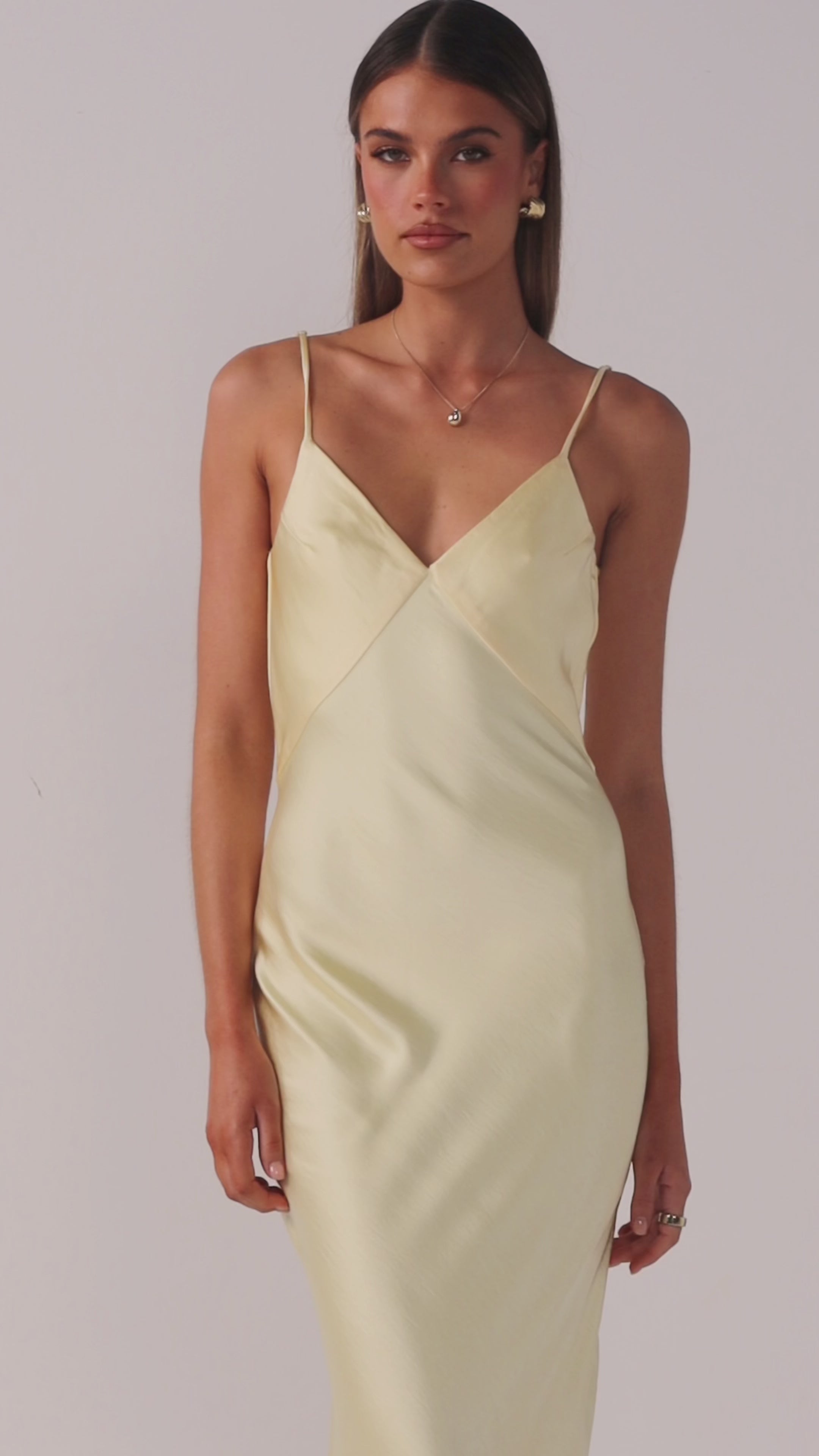 Load video: Gisella Maxi Dress - Yellow