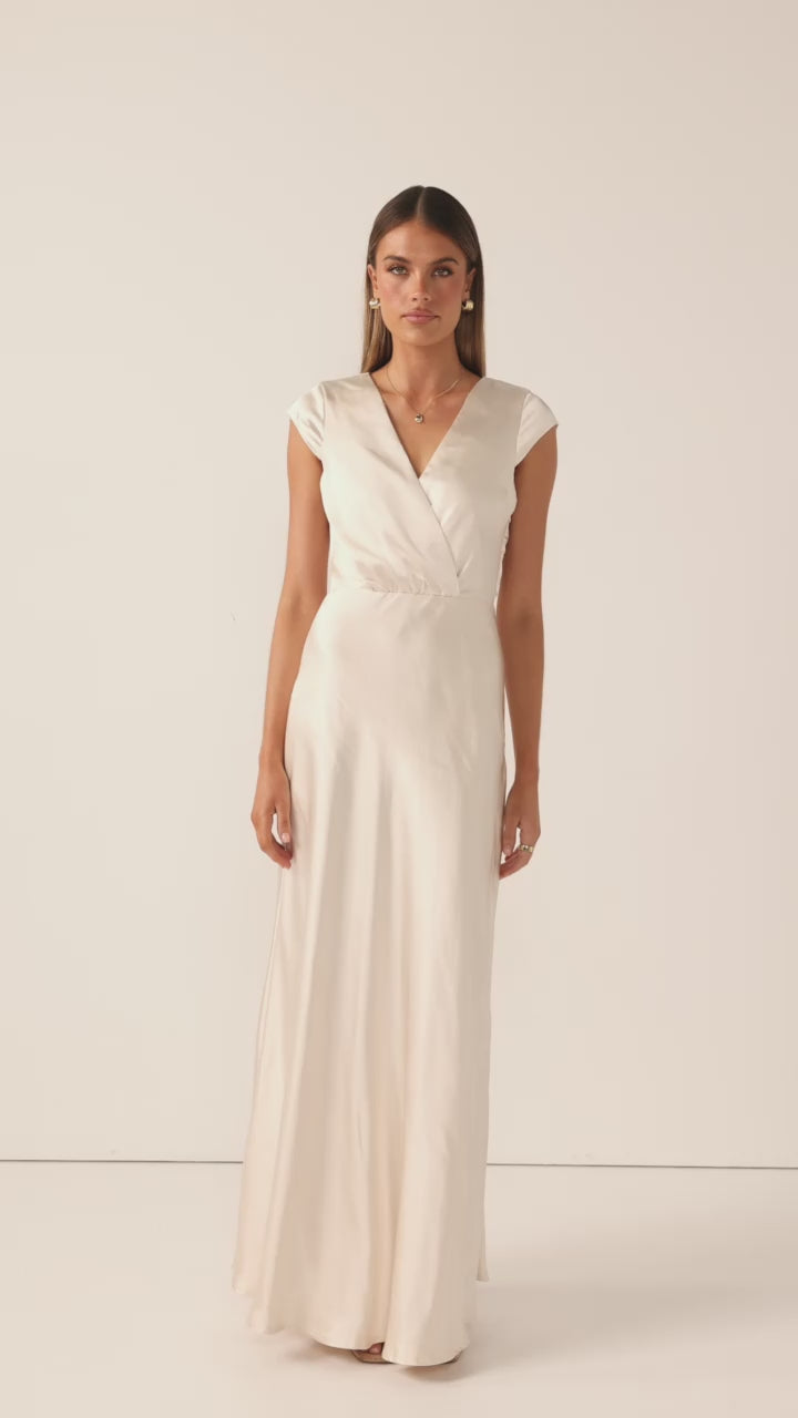 Load video: Selma Maxi Dress - Champagne