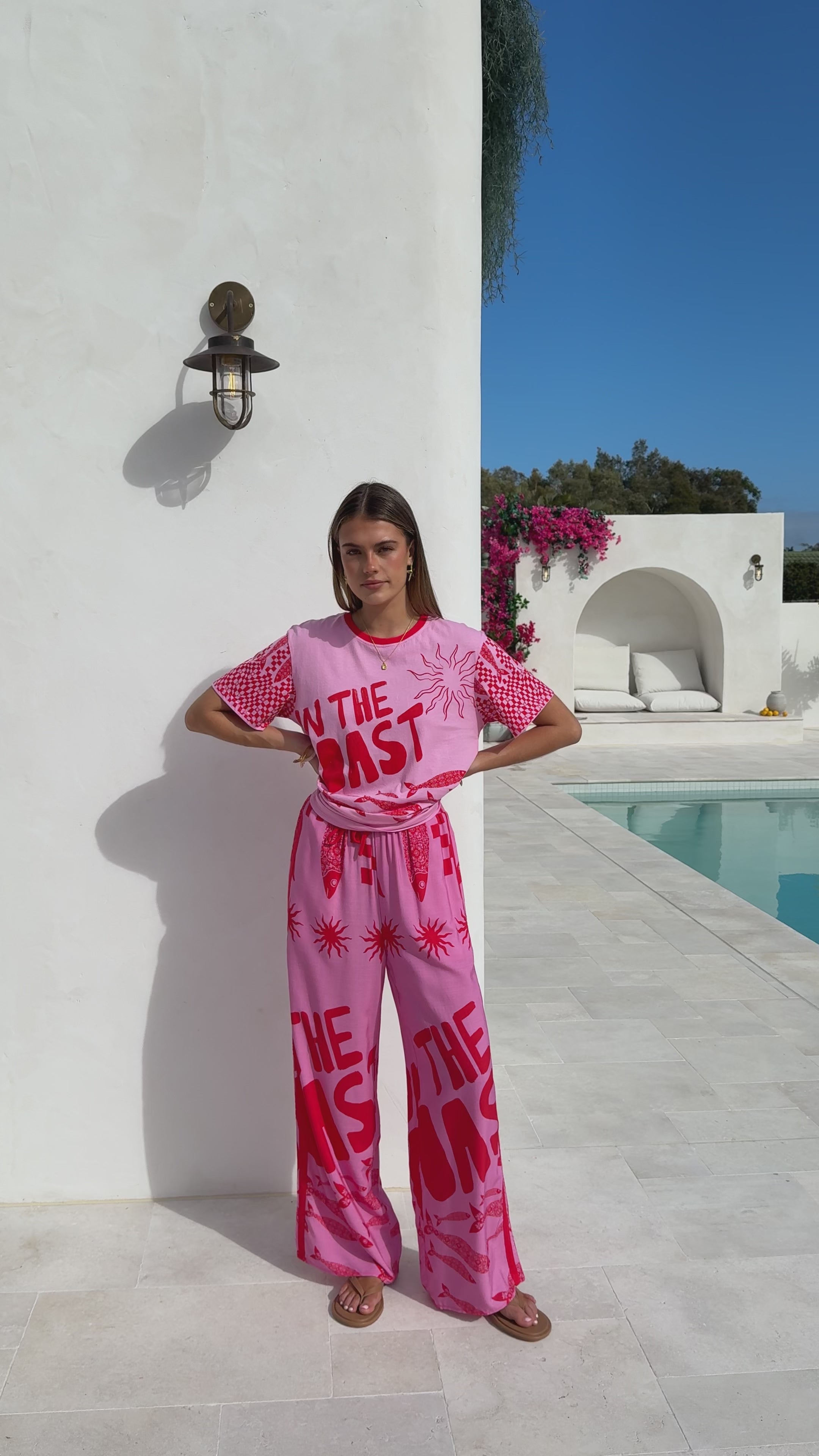 Load video: Florrie Tee - Pink/Red Tide - Billy J
