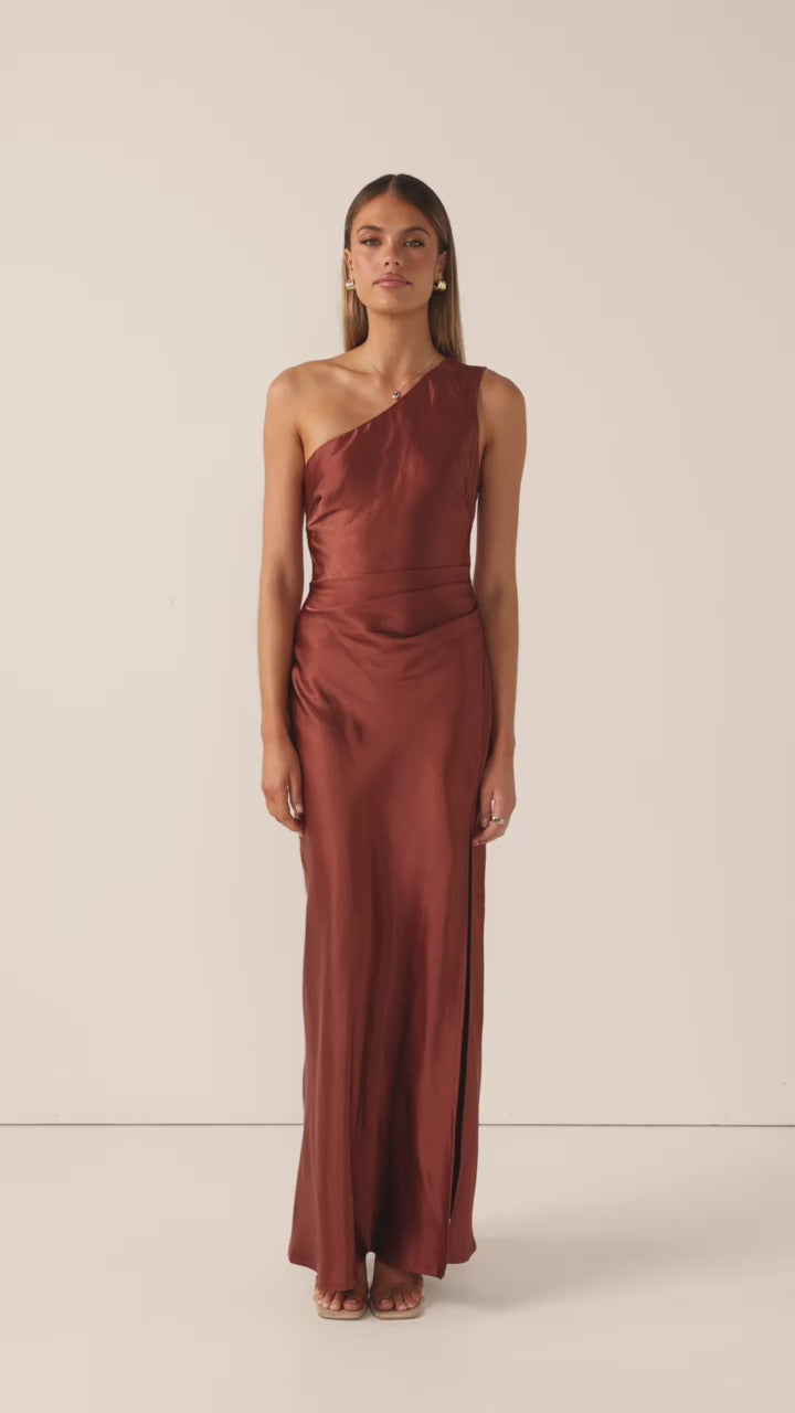 Load video: Victoria Maxi Dress - Rust