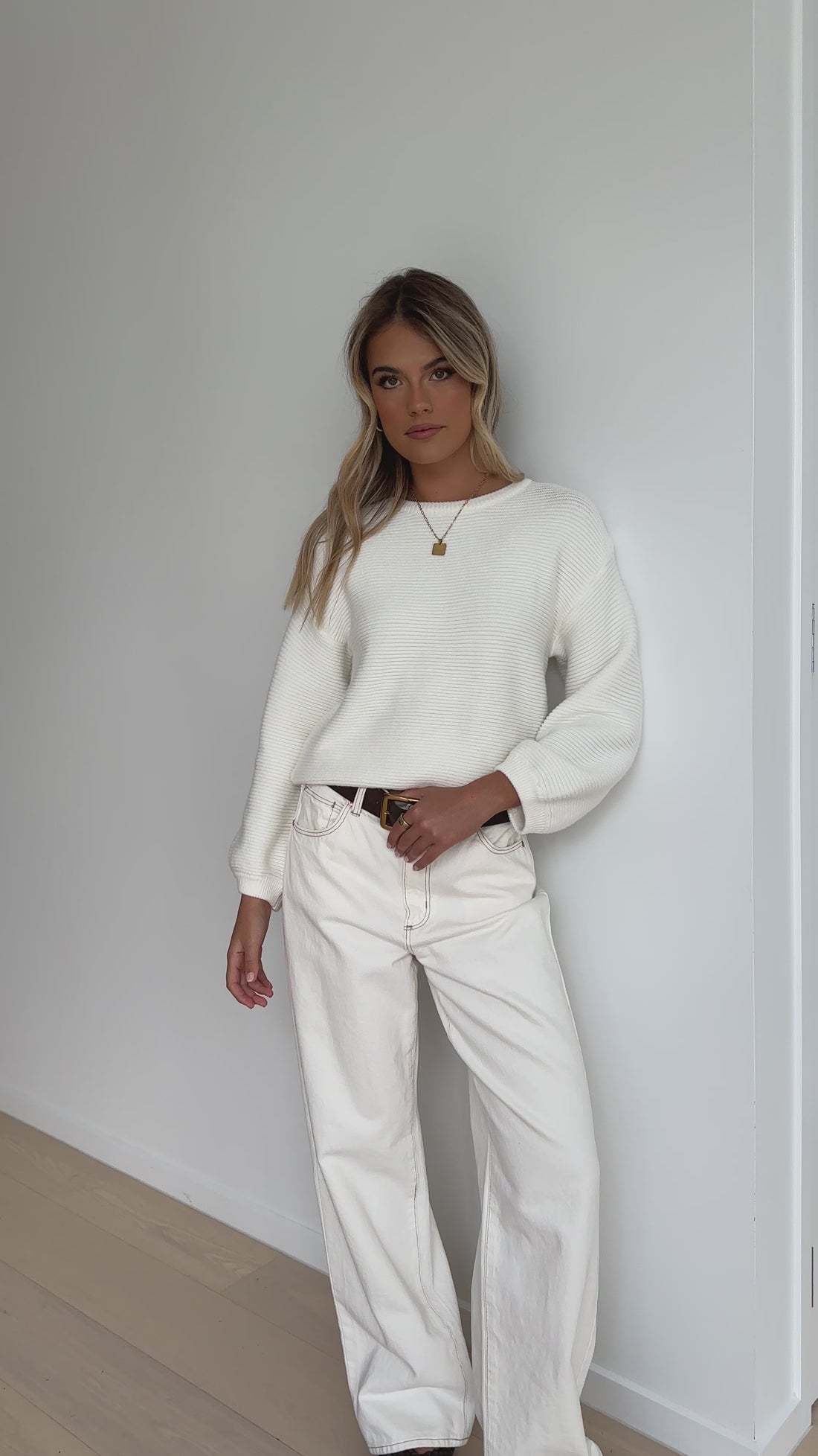 Carmel Knit - White - Billy J