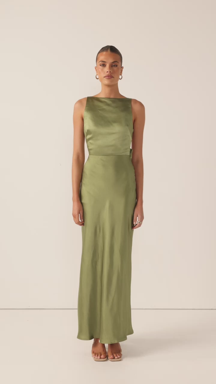 Load video: Sia Maxi Dress - Olive
