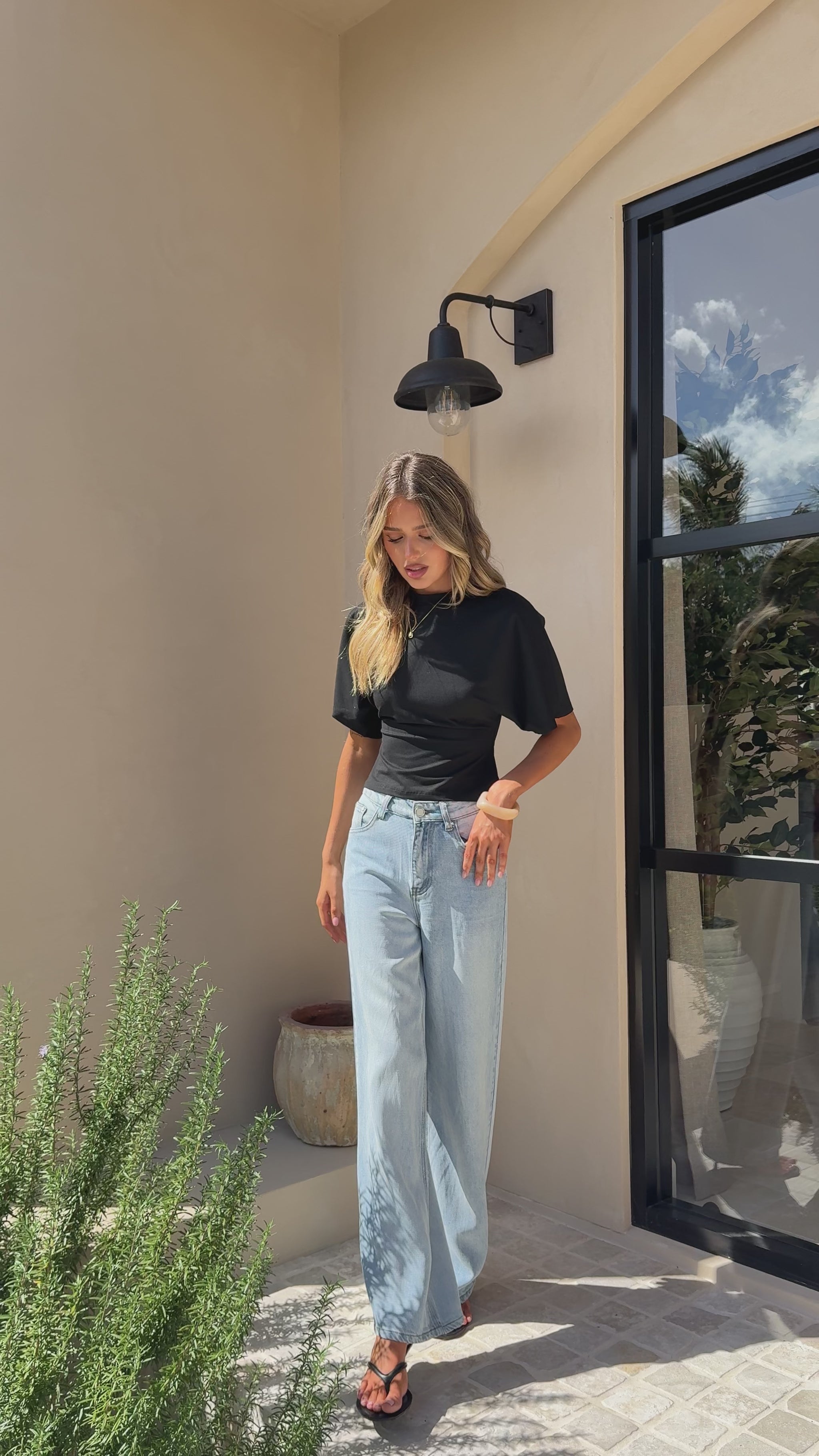 Tarah Straight Leg Jeans - Light Blue Denim - Billy J