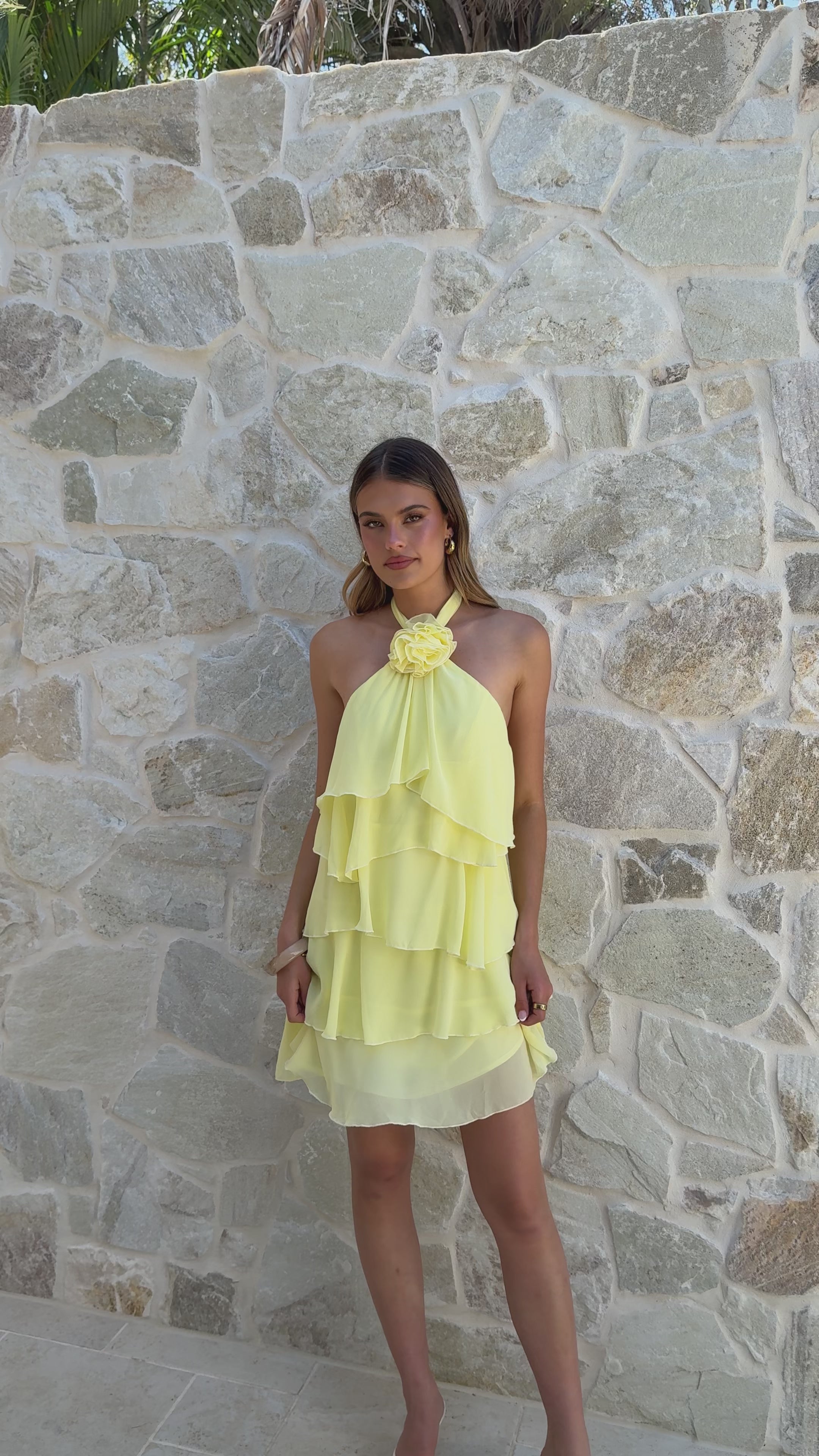 knee length dresses for ladies Gabby Mini Dress - Yellow - Buy Women's Dresses