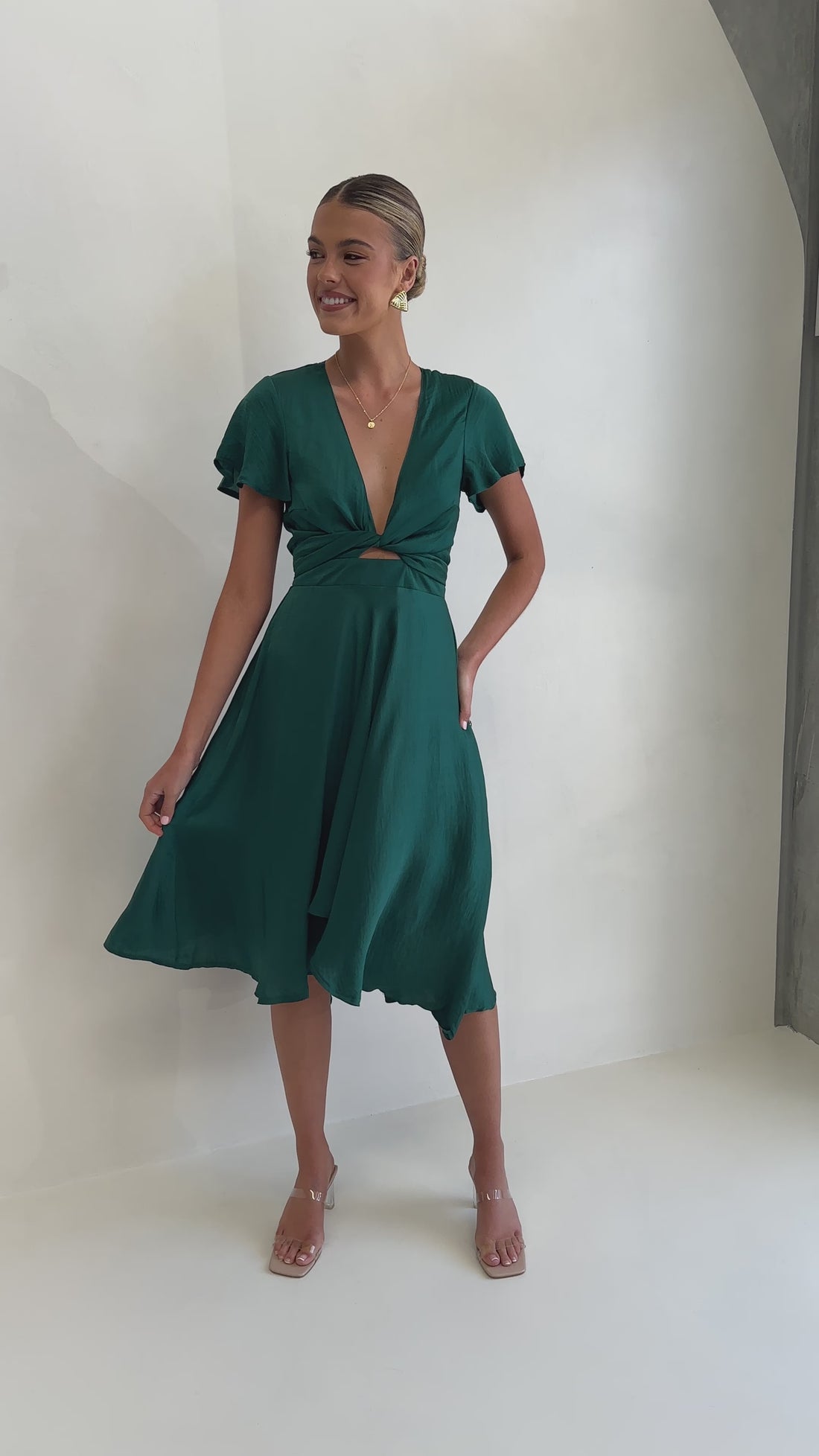 Sunny Daze Dress - Emerald - Billy J