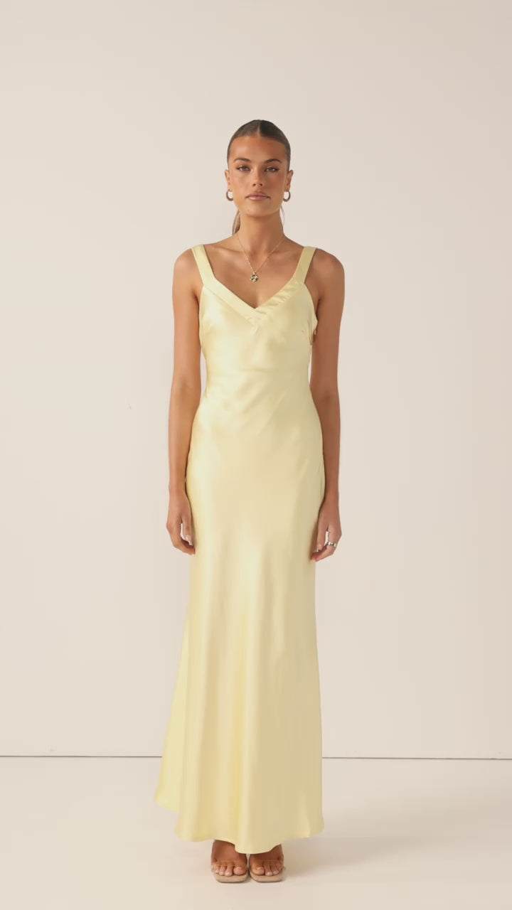 Load video: Andie Maxi Dress - Yellow - Billy J