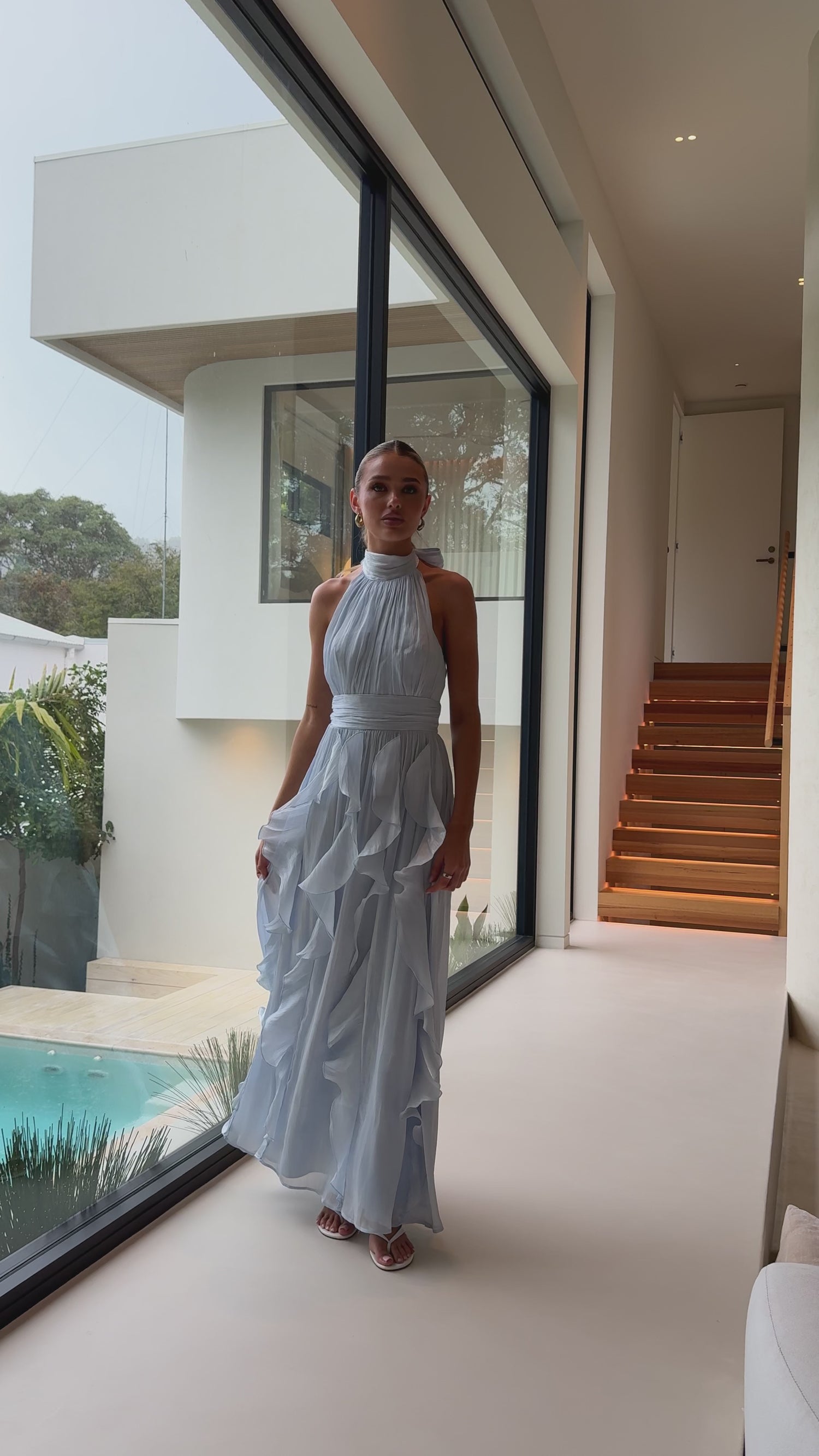 Tahli Maxi Dress - Baby Blue - Billy J