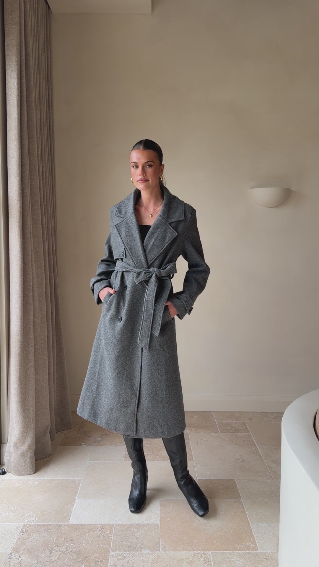 Aspen Coat - Charcoal - Billy J