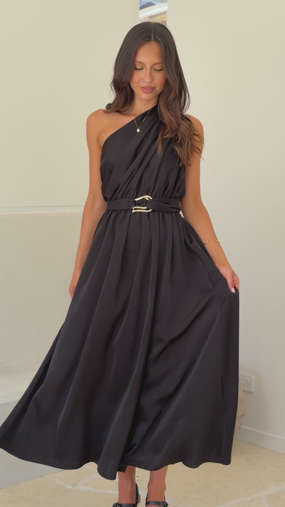 Hadas Maxi Dress - Black - Billy J