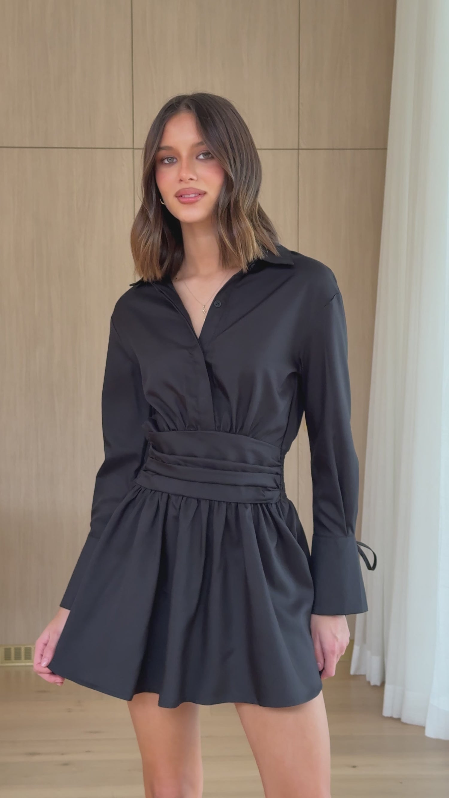 Janessa Mini Dress - Black - Billy J