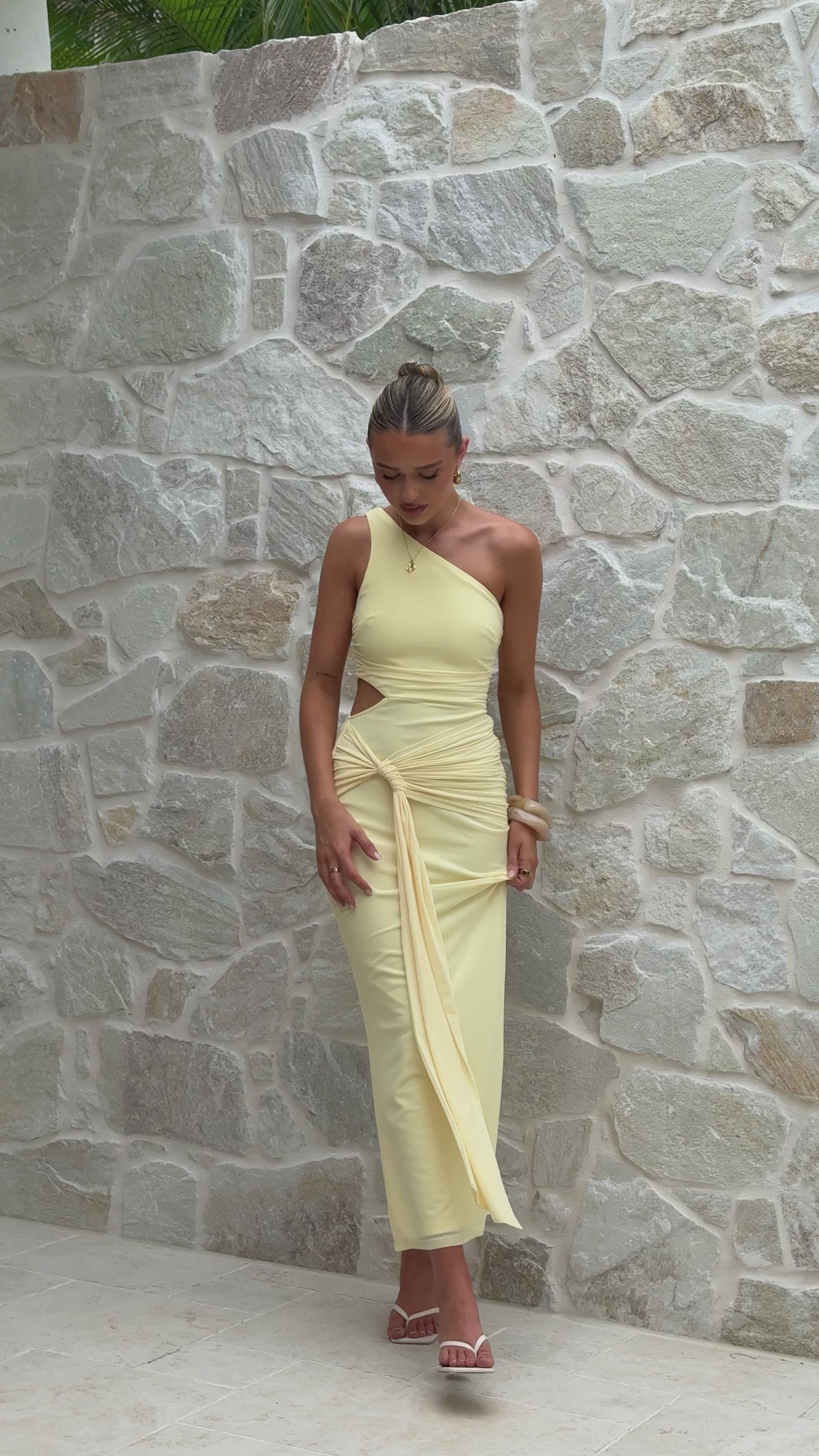 Kourt Maxi Dress - Yellow - Billy J