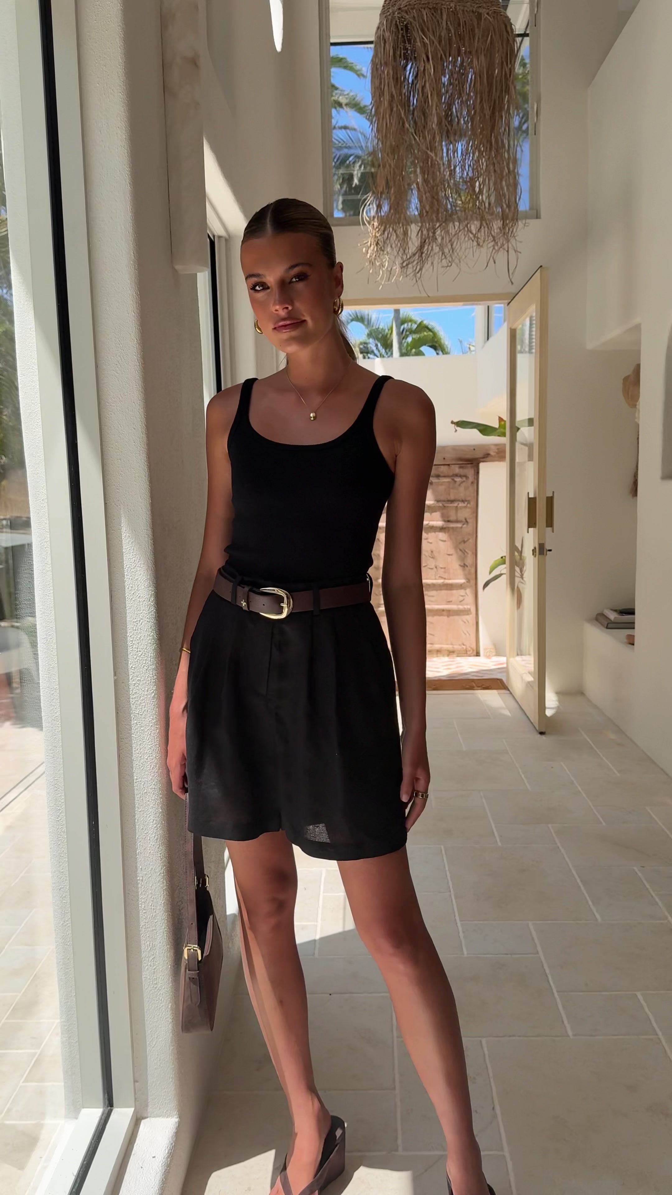 Load video: Emmaline Shorts - Black - Billy J