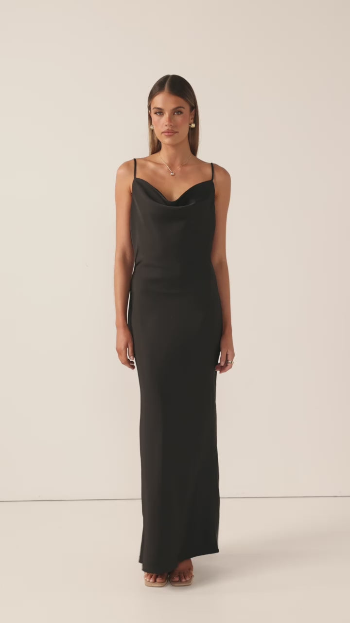 Load video: Willow Maxi Dress - Black