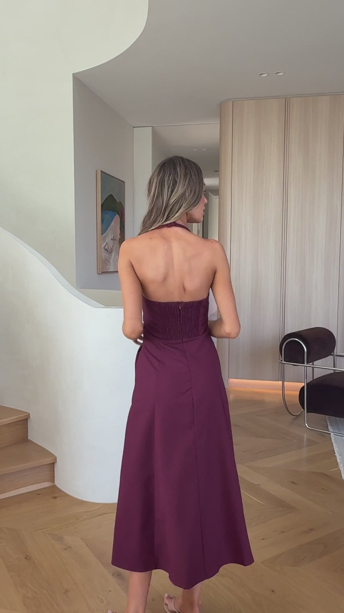 Chandler Maxi Dress - Wine - Billy J