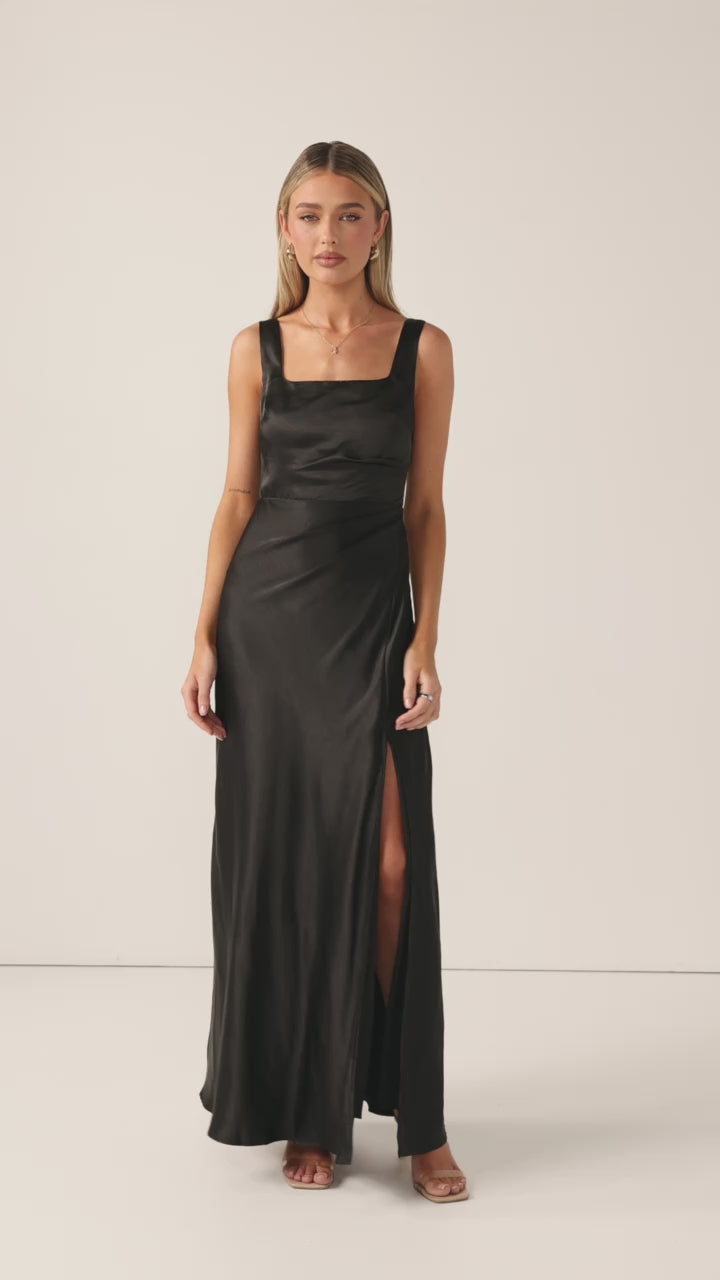 Alaria Maxi Dress - Black - Billy J