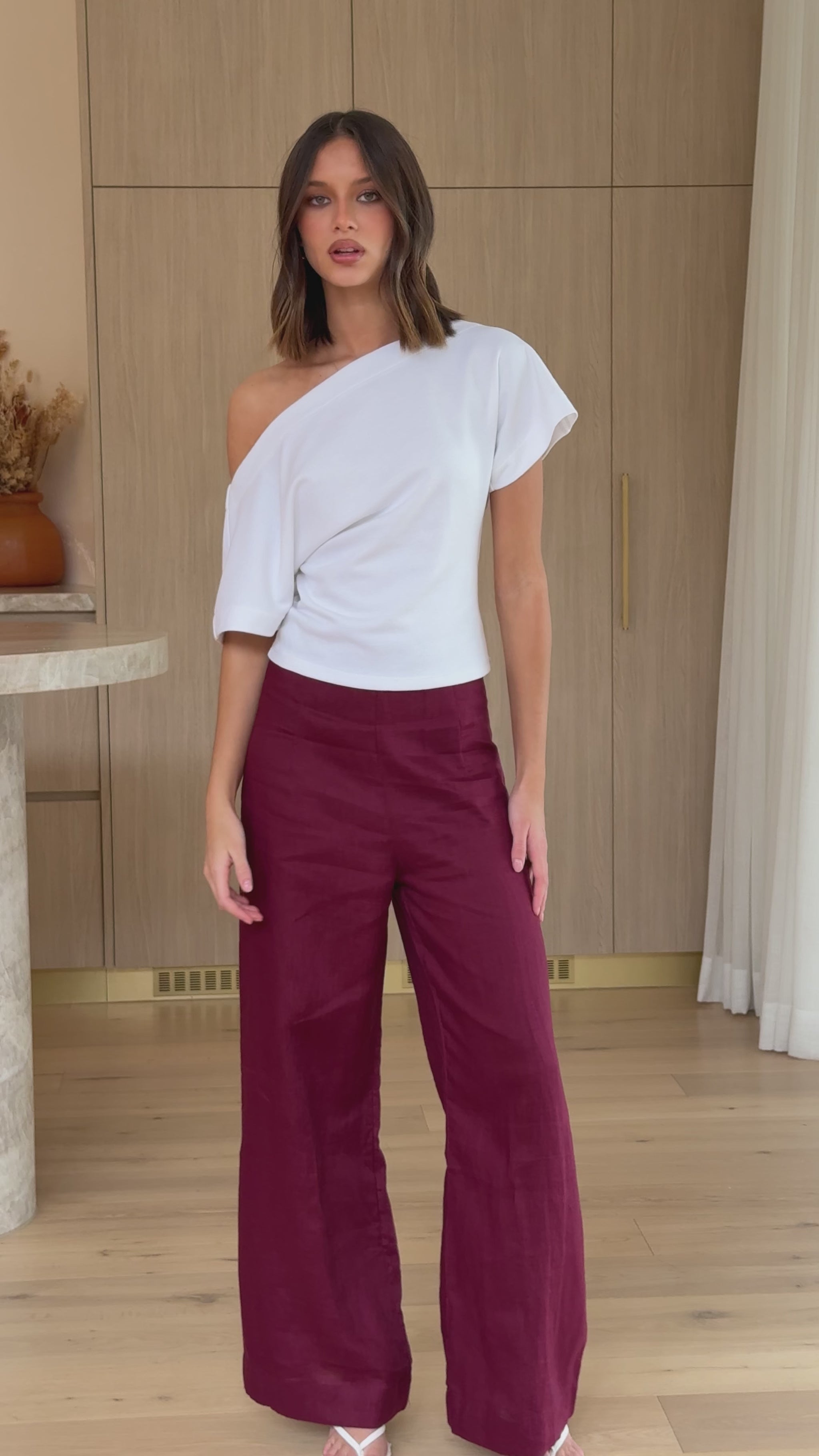 Karah Pants - Merlot - Billy J