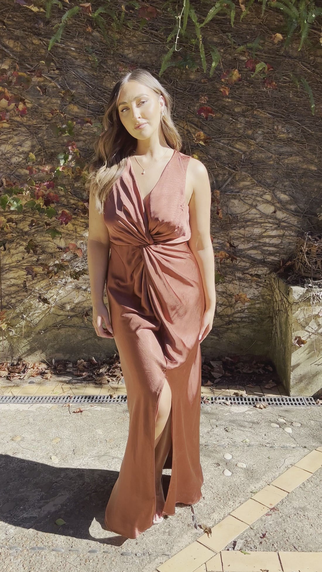 Lucia Maxi Dress - Rust - Billy J