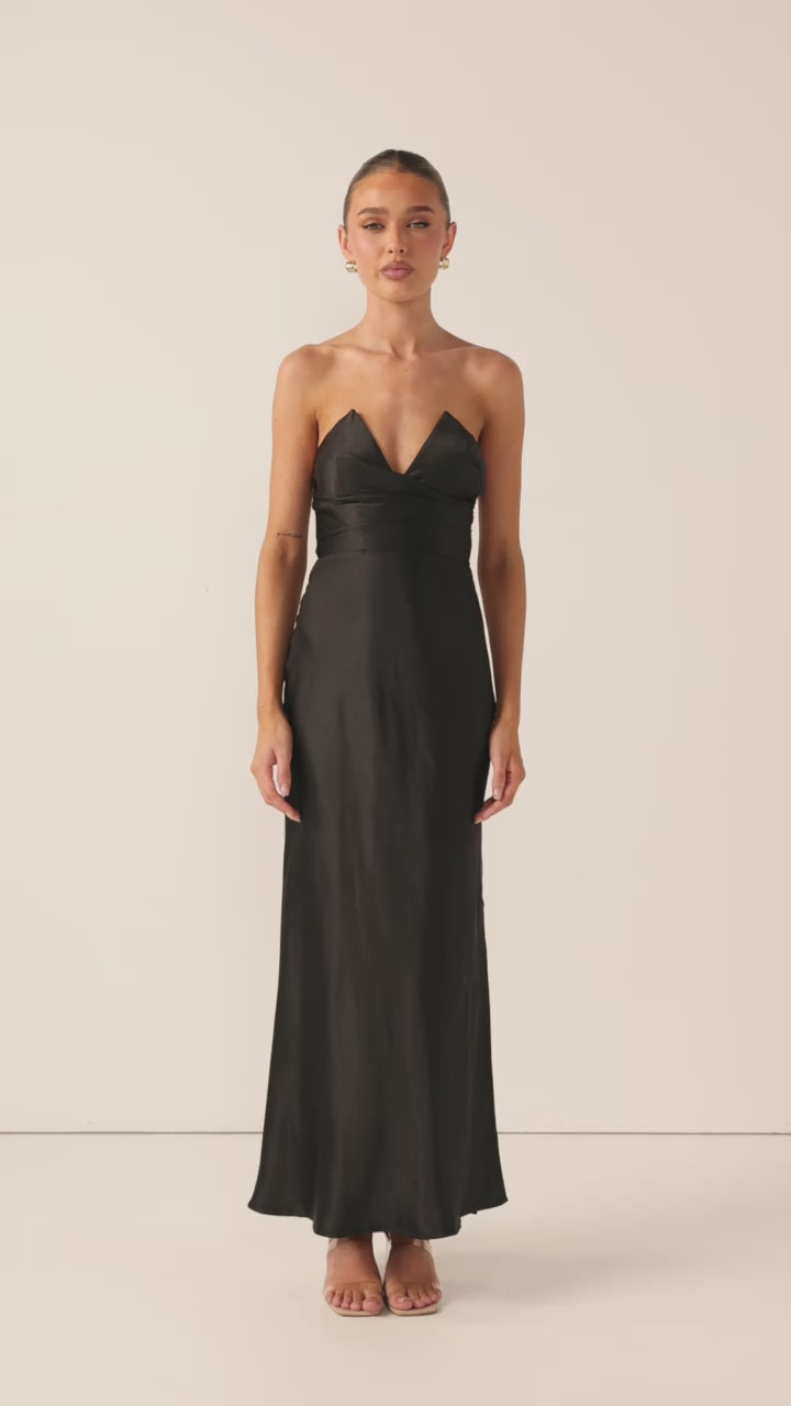 Valerie Maxi Dress - Black - Billy J