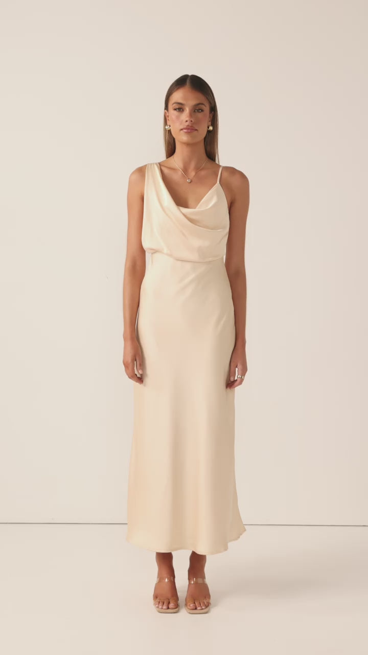 Audrey Maxi Dress - Soft Gold - Billy J