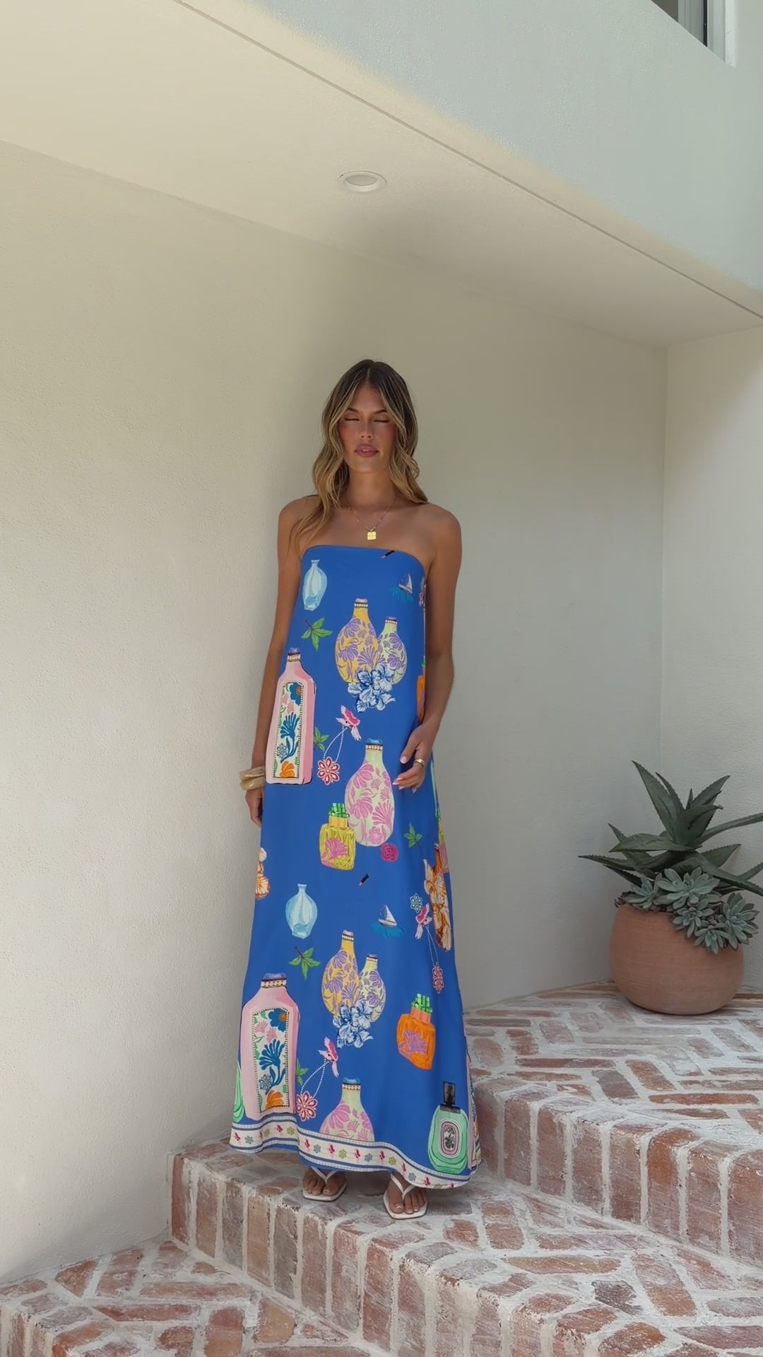 Elida Strapless Maxi Dress - Perfume Dreams - Billy J