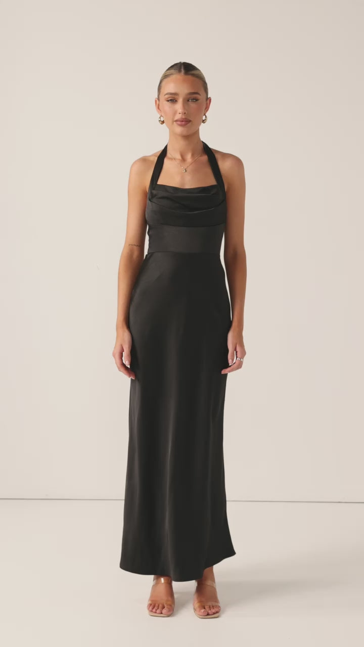 Alexa Maxi Dress - Black - Billy J