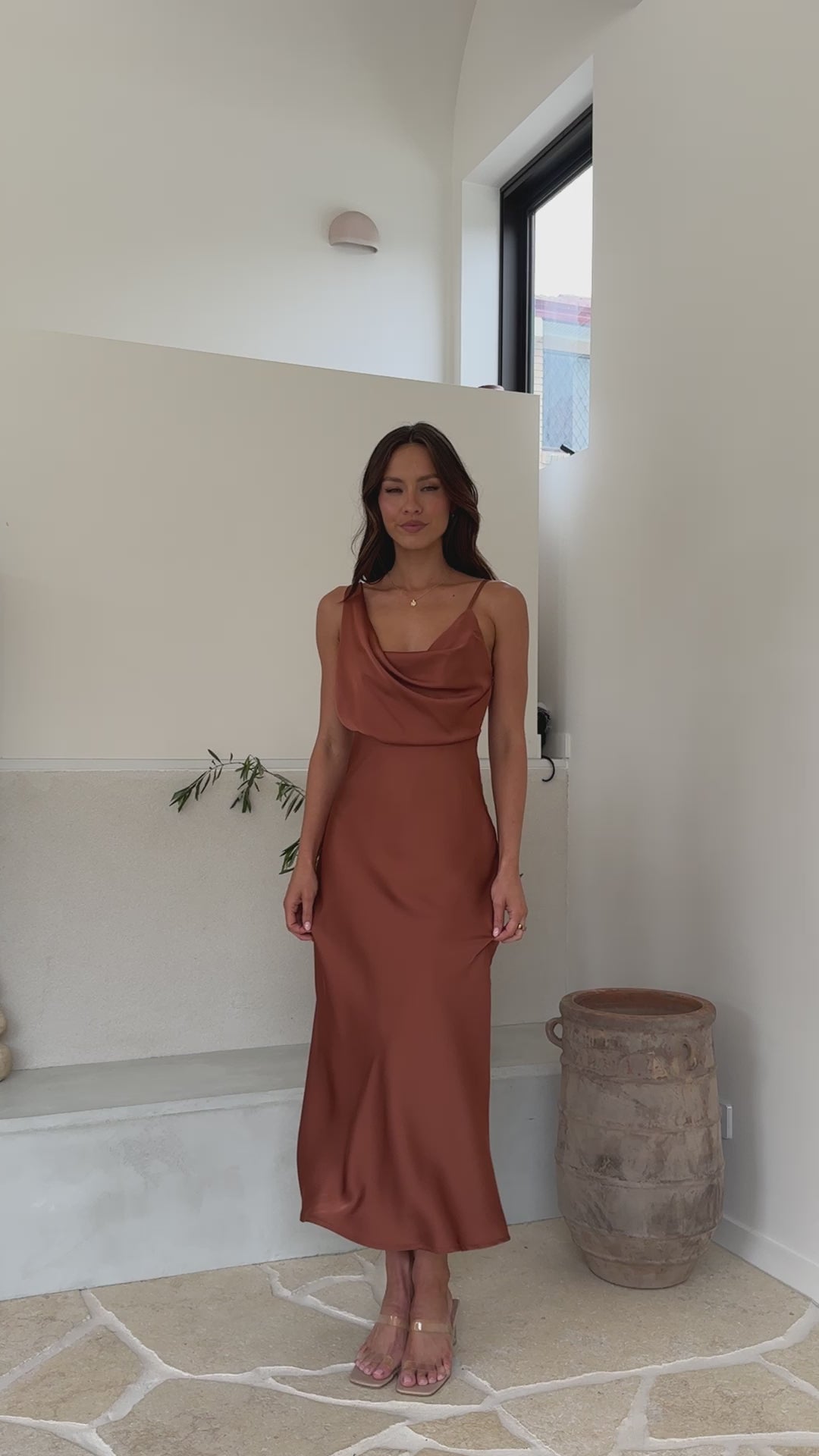 Audrey Maxi Dress - Copper - Billy J