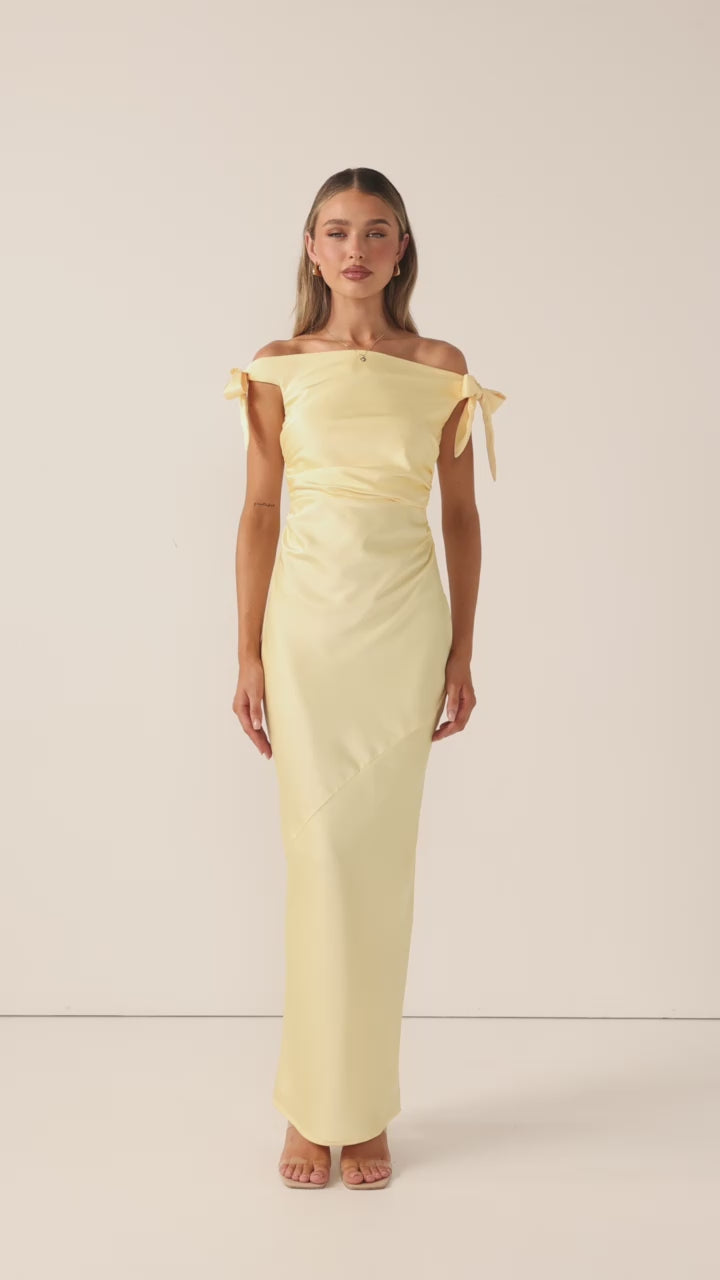 Meghan Maxi Dress - Lemon - Billy J