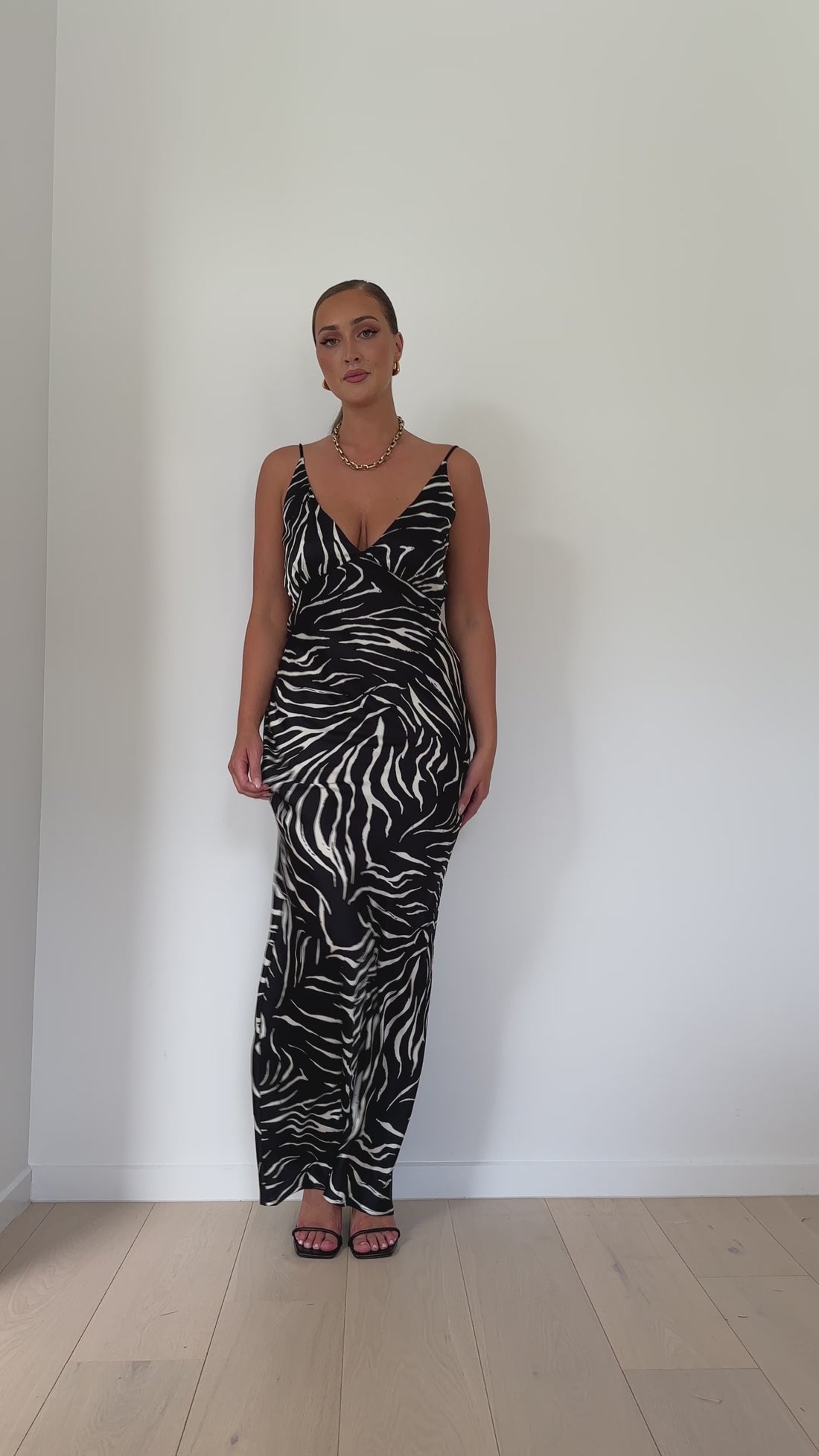 Zita Maxi Dress - Black/White - Billy J