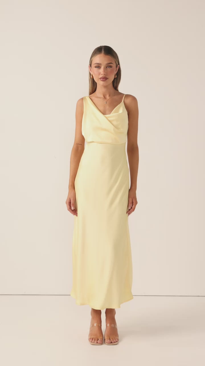 Load video: Audrey Maxi Dress - Lemon