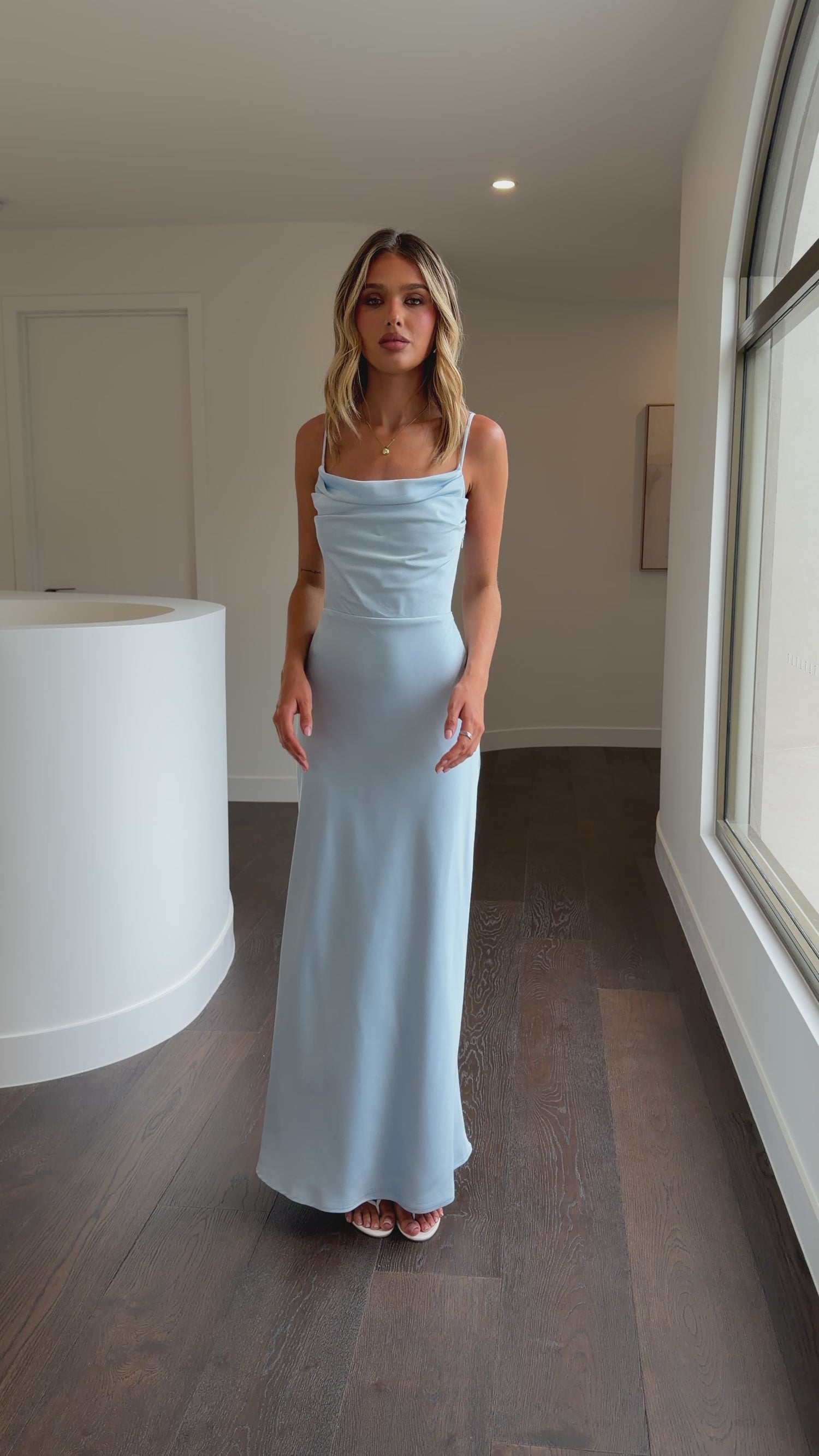 Amora Maxi Dress - Blue - Billy J