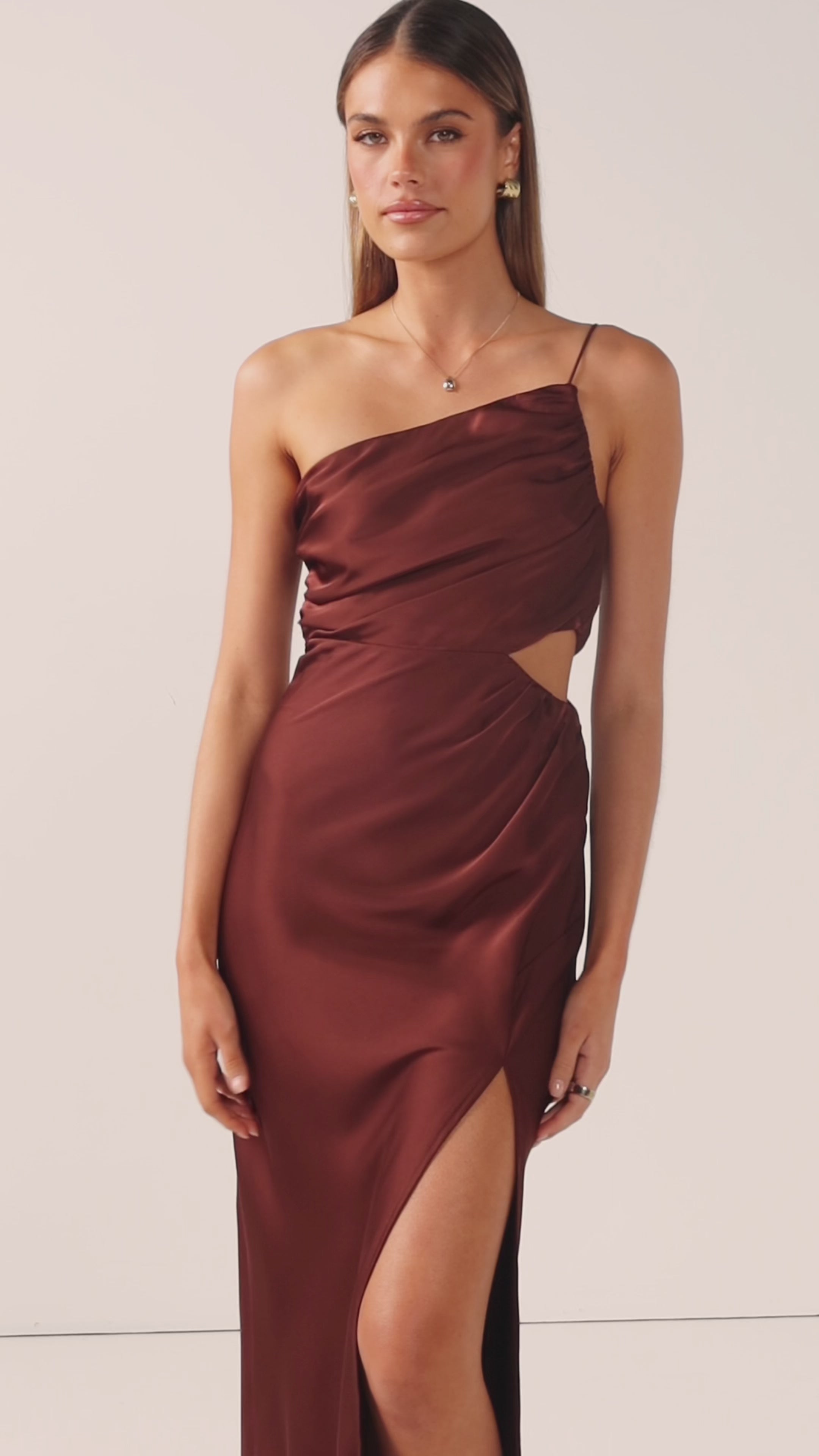 Load video: Nyla Maxi Dress - Brown