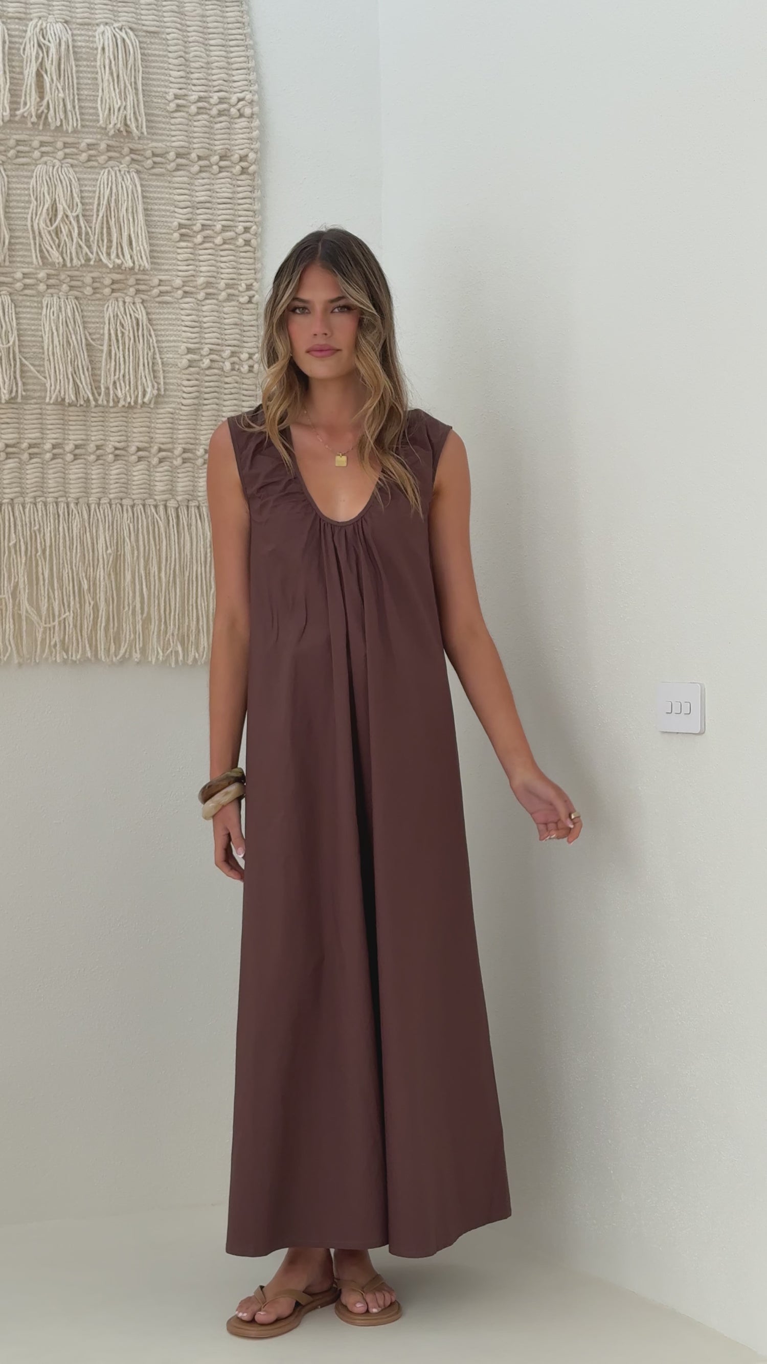 Scout Maxi Dress - Chocolate - Billy J