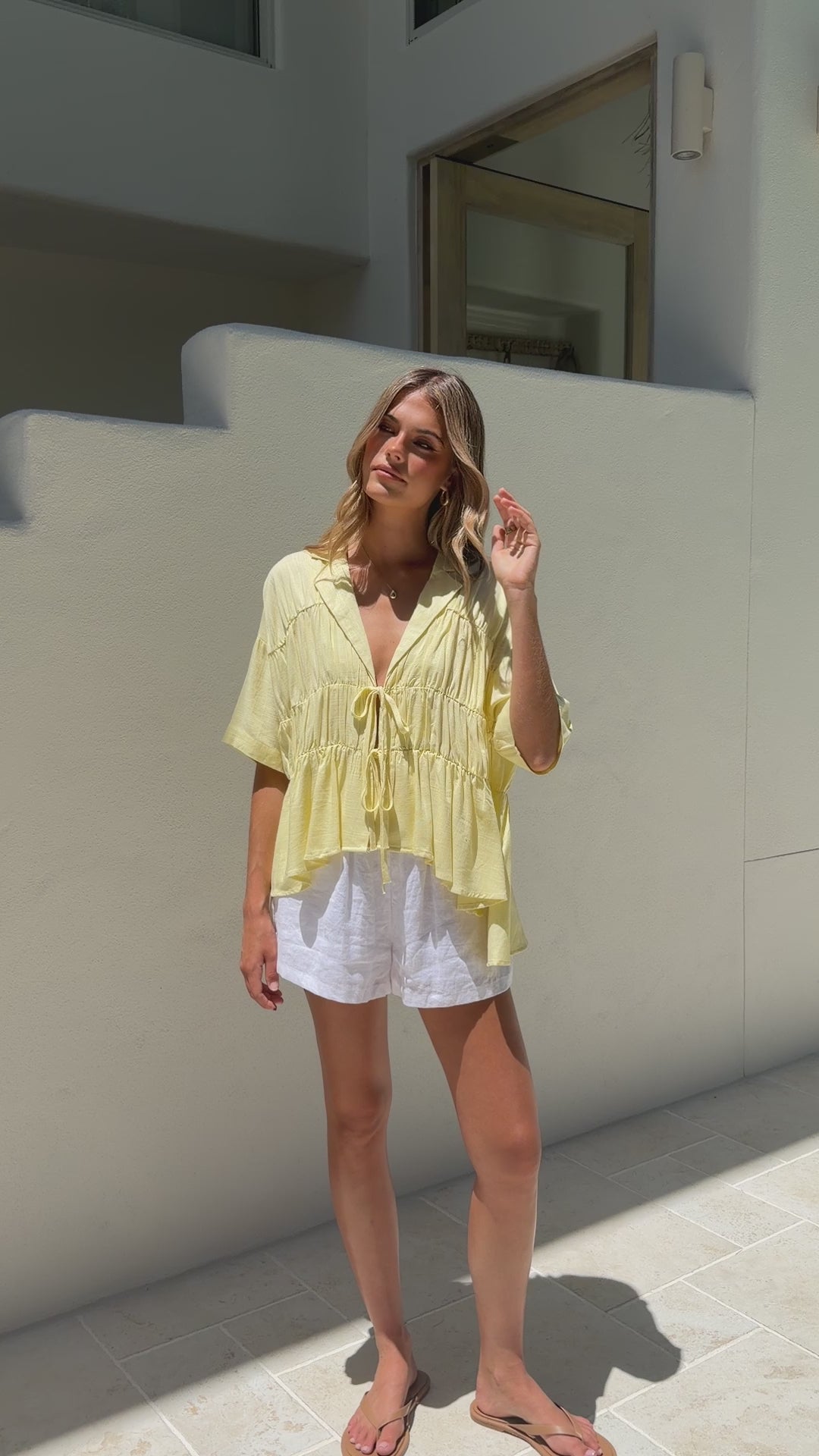 Kailey Top - Yellow - Billy J