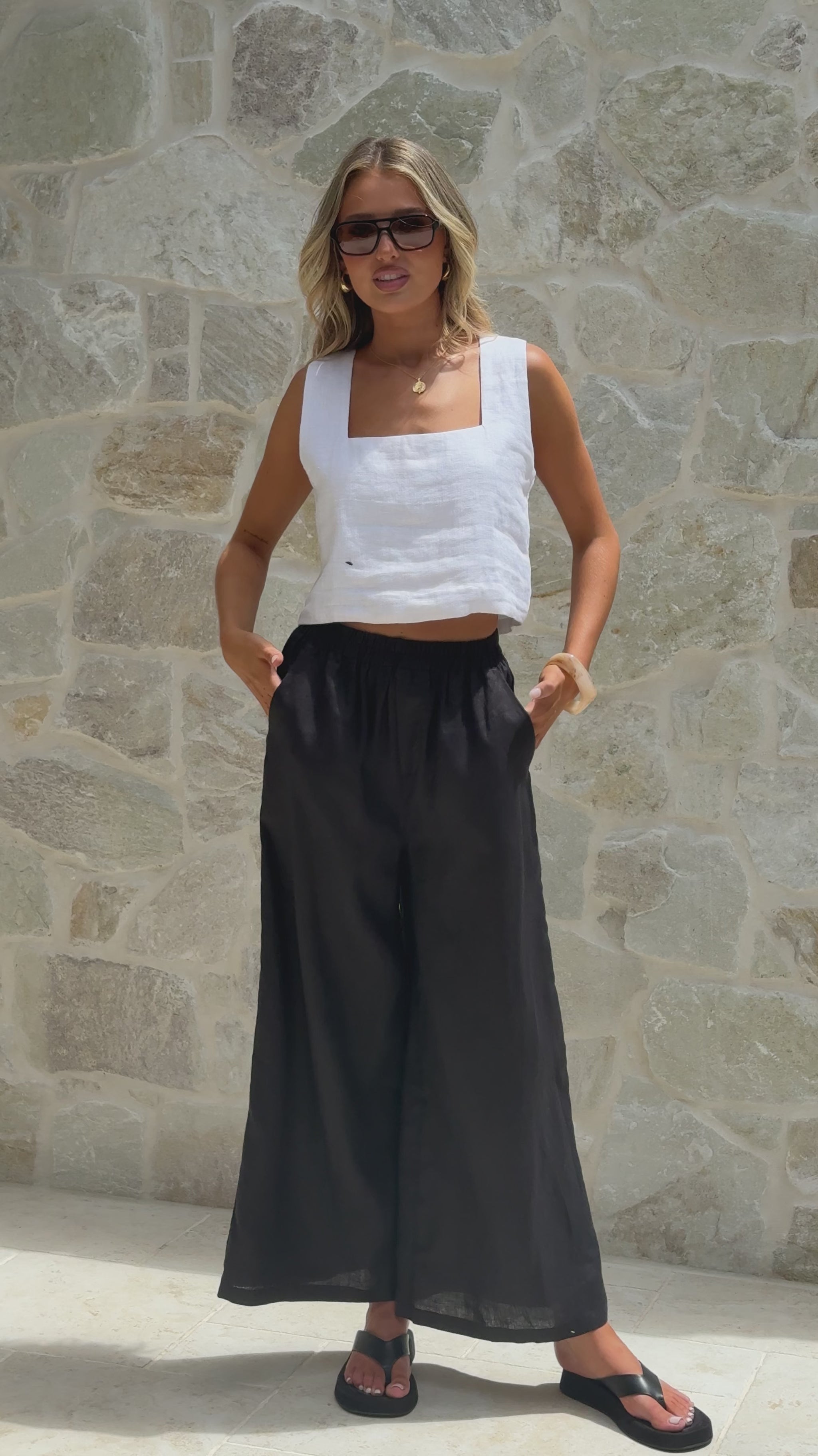 Oceana Pants - Black - Billy J